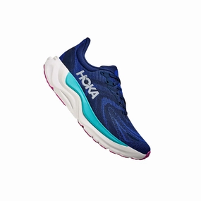 HOKA Women's Arahi 8 Everyday Running Shoes - Midnight Blue / Ultramarine MoldedMidsole City Pace