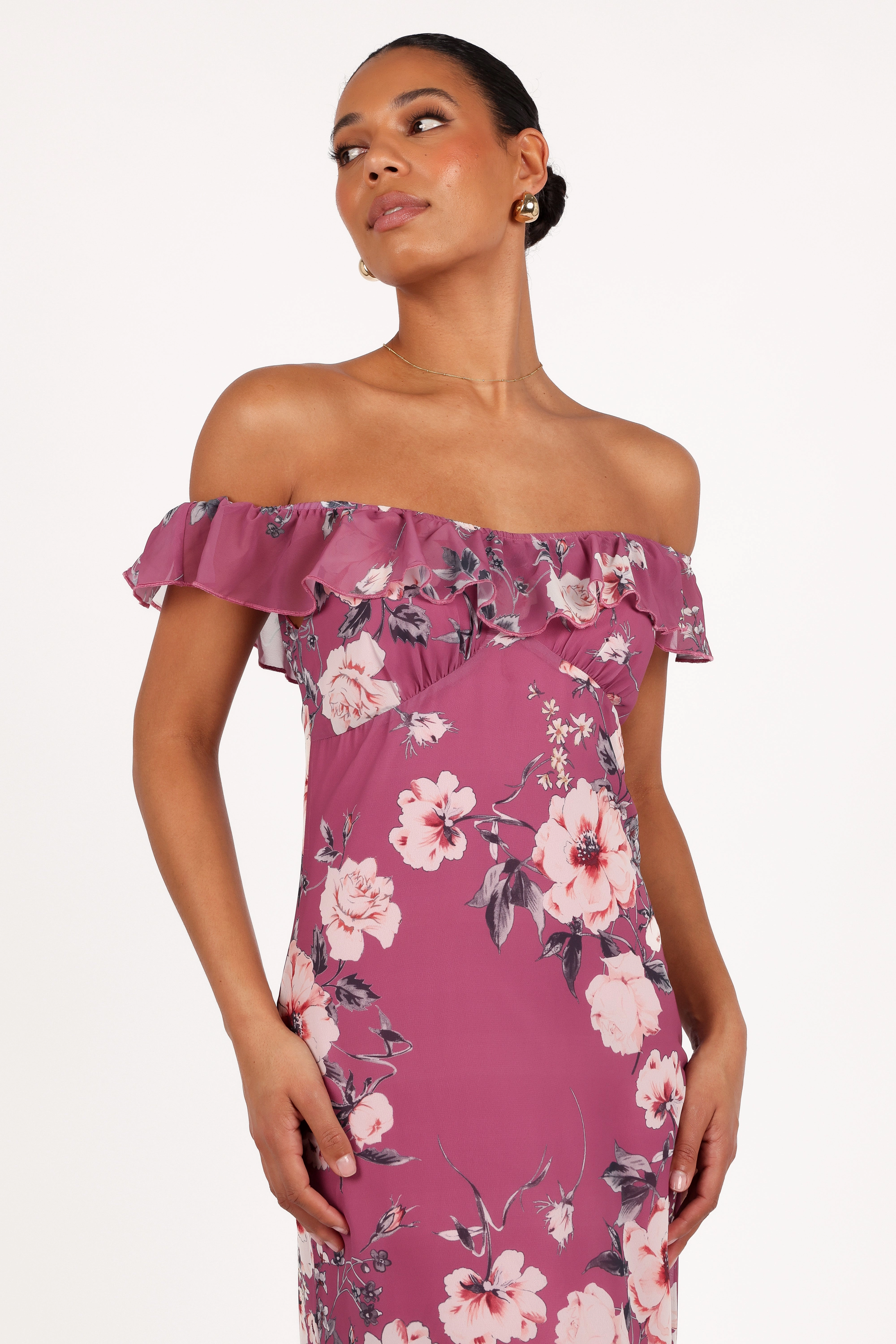 Soft Harmony Irelynn Maxi Dress - Dark Rose Floral