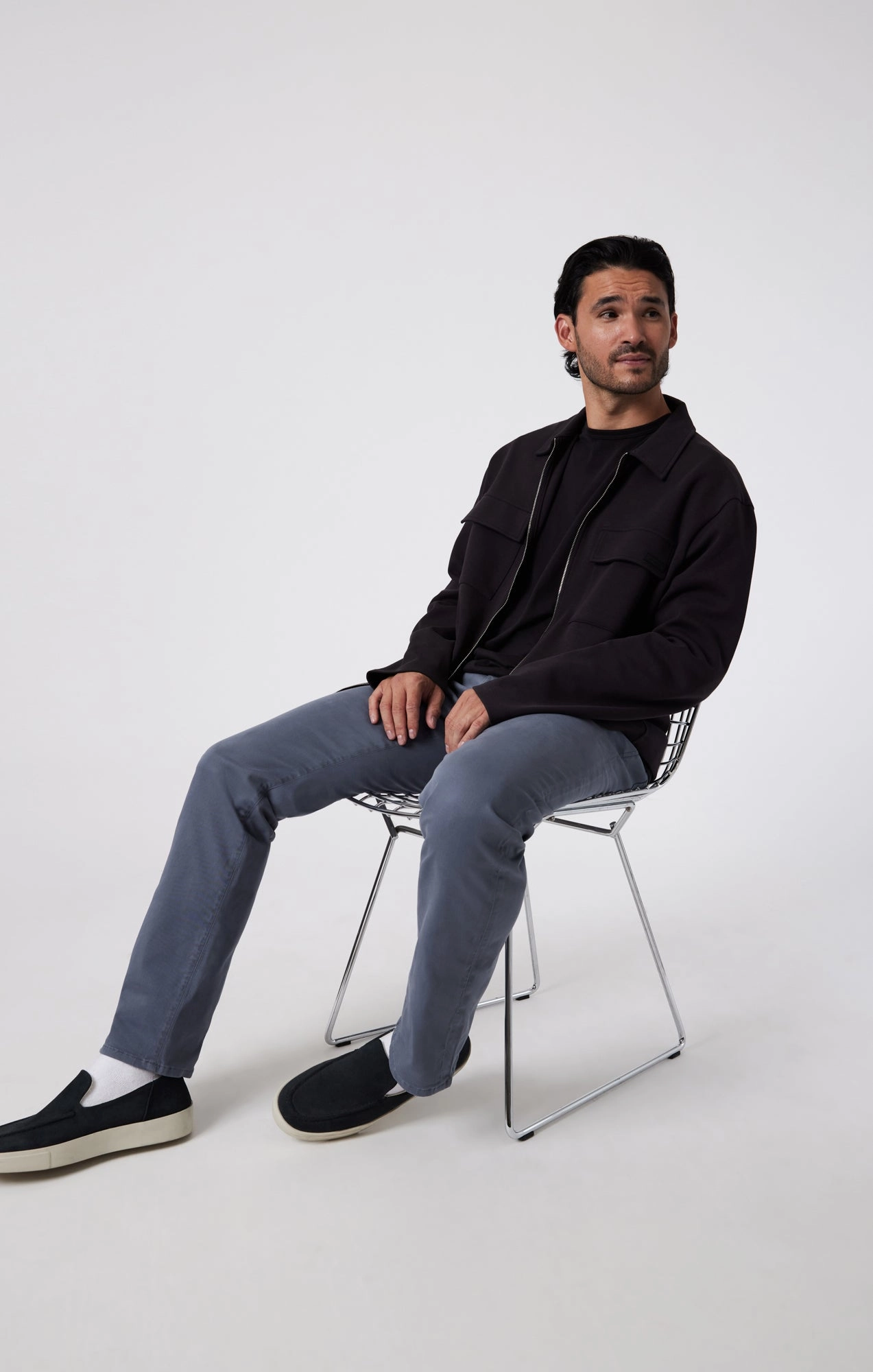 ZACH STRAIGHT LEG IN INDIGO CASUAL TWILL Comfortable Style Comfy Wearable