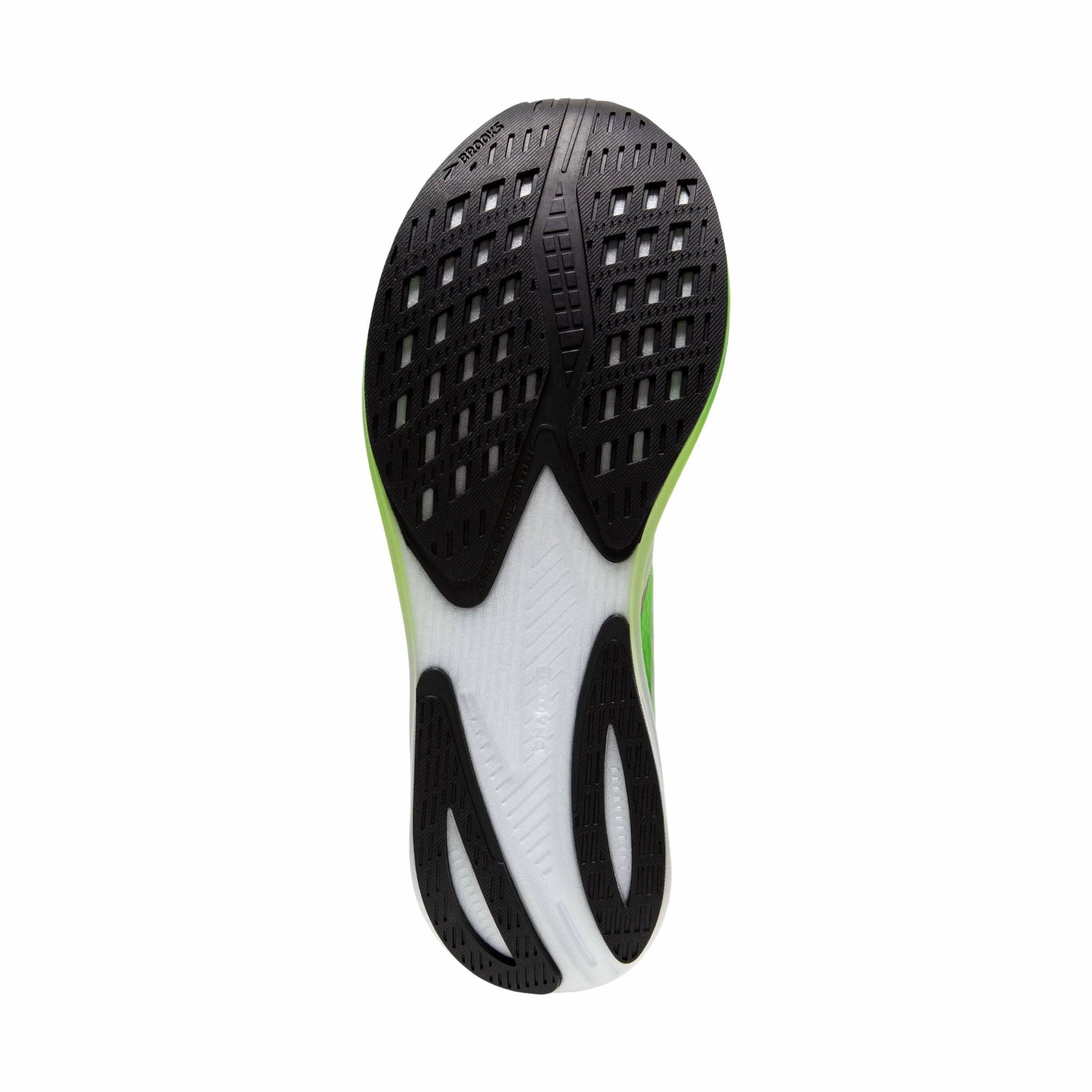 Fast Entry Brooks Men's Hyperion Road Running Shoes - Green Gecko/Red Orange/White