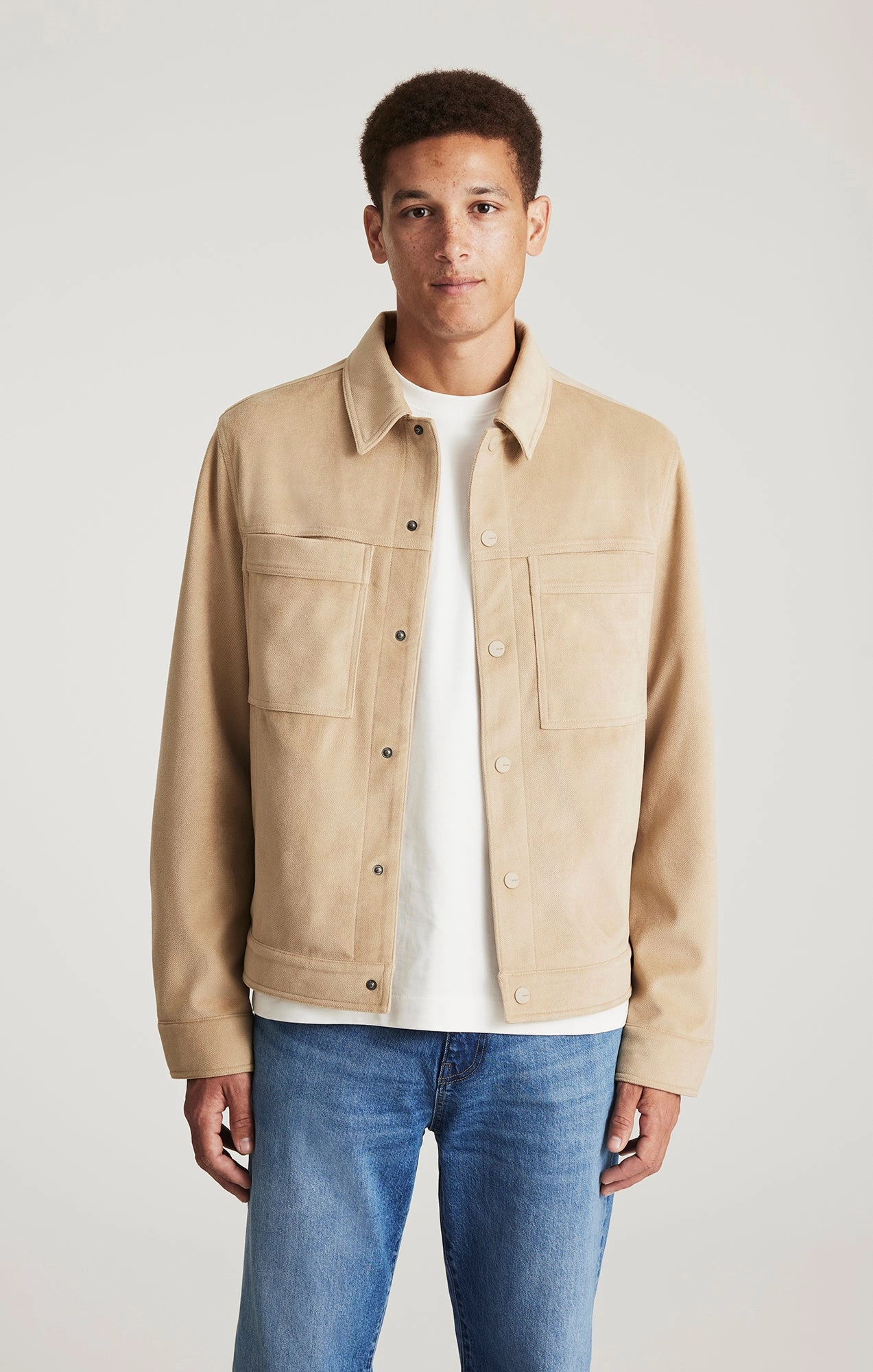 CORDUROY HARRINGTON JACKET IN CROCKERY FlexibleFit Climate Adaptive Design
