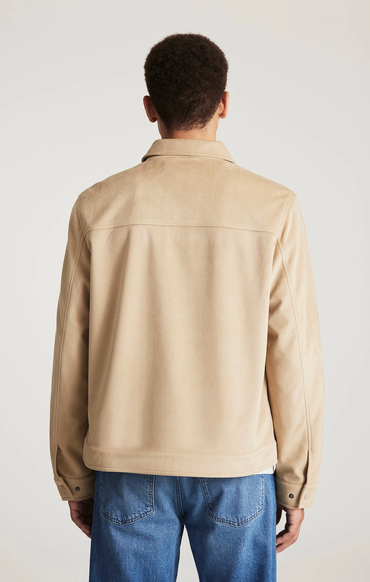 Zipper Closure System Autumn Vibe CORDUROY HARRINGTON JACKET IN CROCKERY