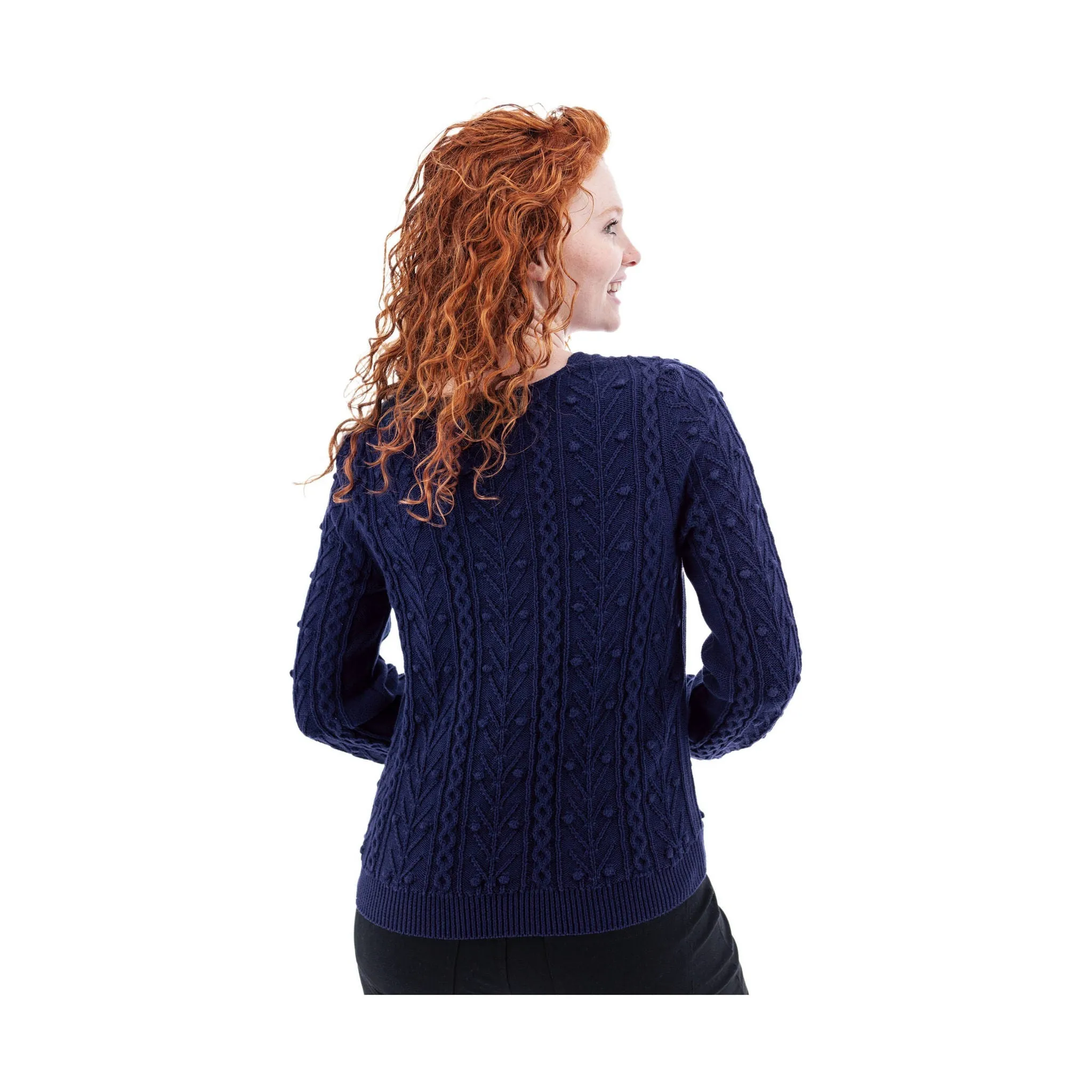 Street Layer Aventura Women's Kincade Organic Cotton Sweater - Peacoat