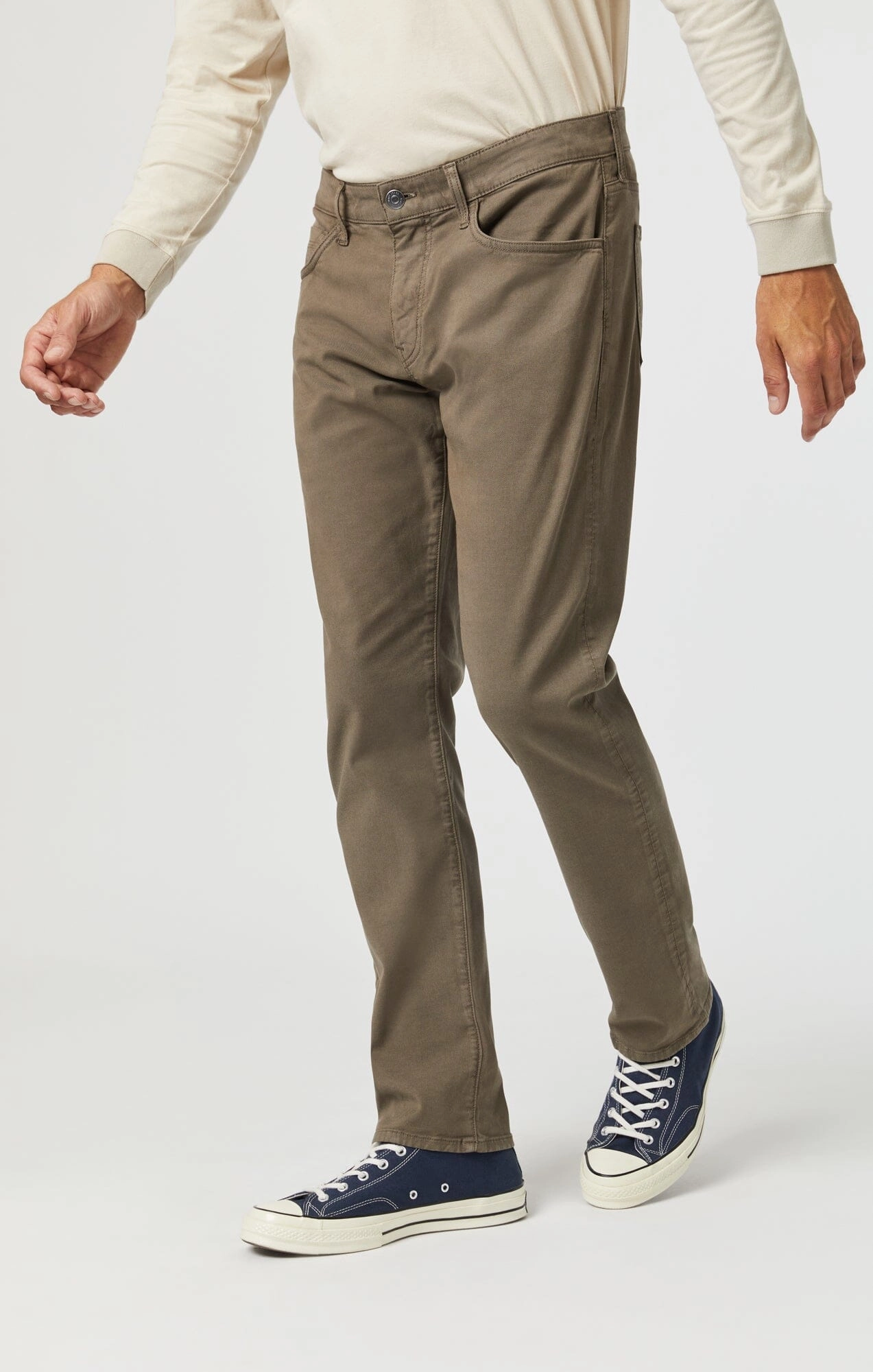 Tapered leg Durable Waistband MARCUS SLIM STRAIGHT LEG IN CANTEEN LUXE TWILL