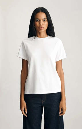 Layering Piece CREW NECK T-SHIRT IN WHITE