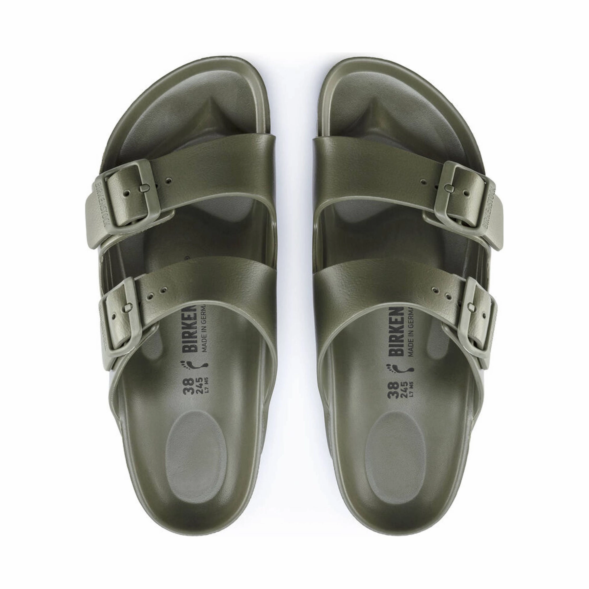 Adjustable Seamless Edge Finishing Birkenstock Arizona Essentials EVA Sandal - Khaki