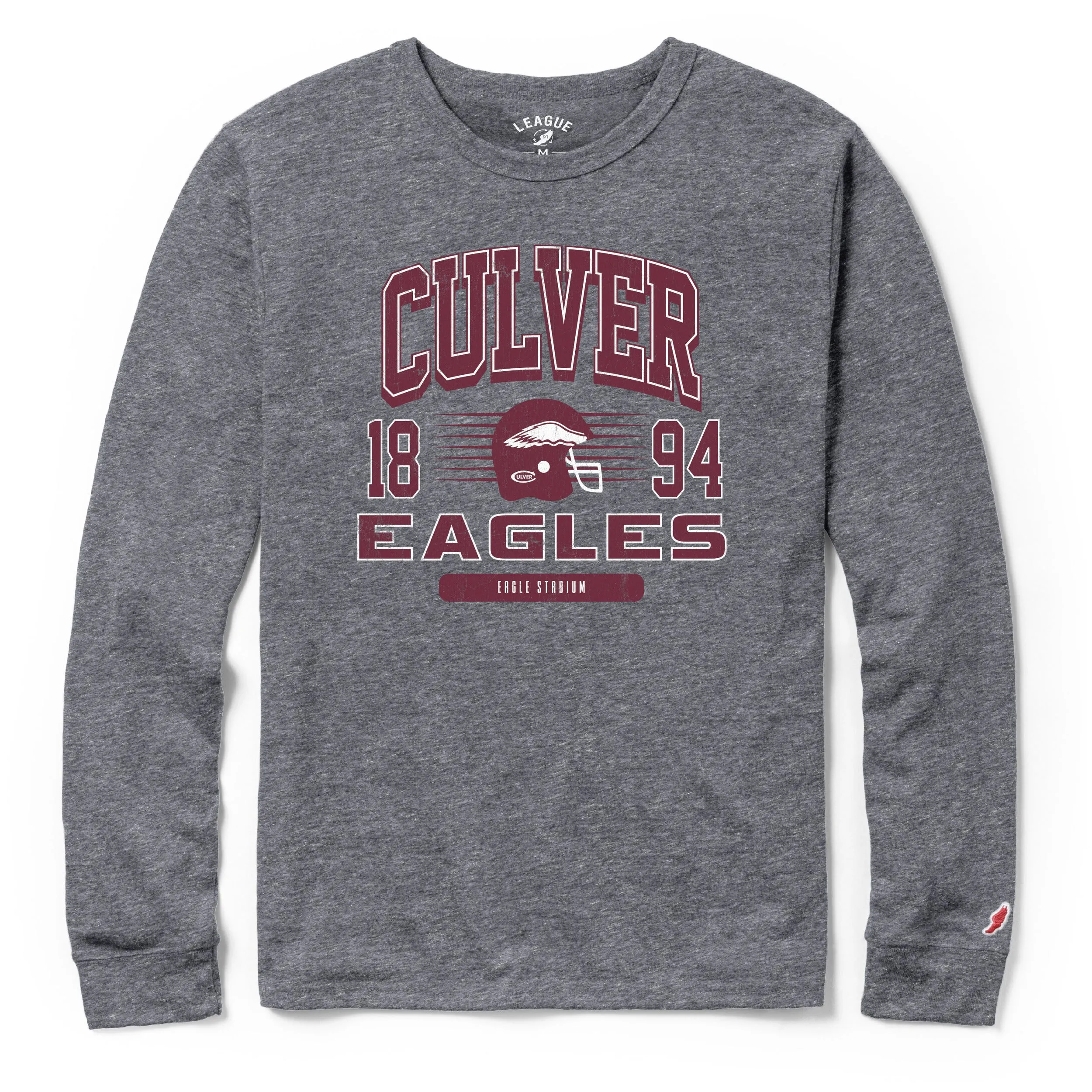 Culver Football Victory Falls Long Sleeve - Fall Heather Airflow Mesh Panels Versatile Comfort Style