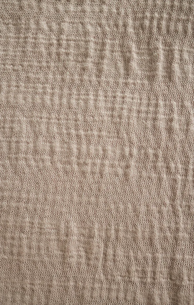 anti wrinkling Custom Prints Sloane Textured Top | Parchment