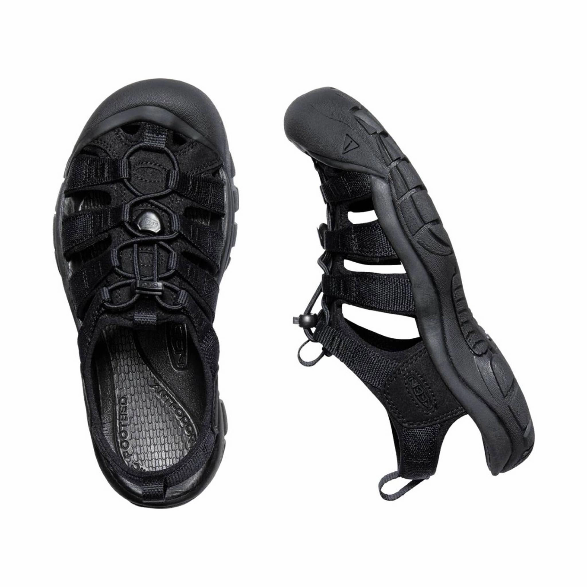 Flexible Flats Foot Stability KEEN Women's Newport H2 - Triple Black
