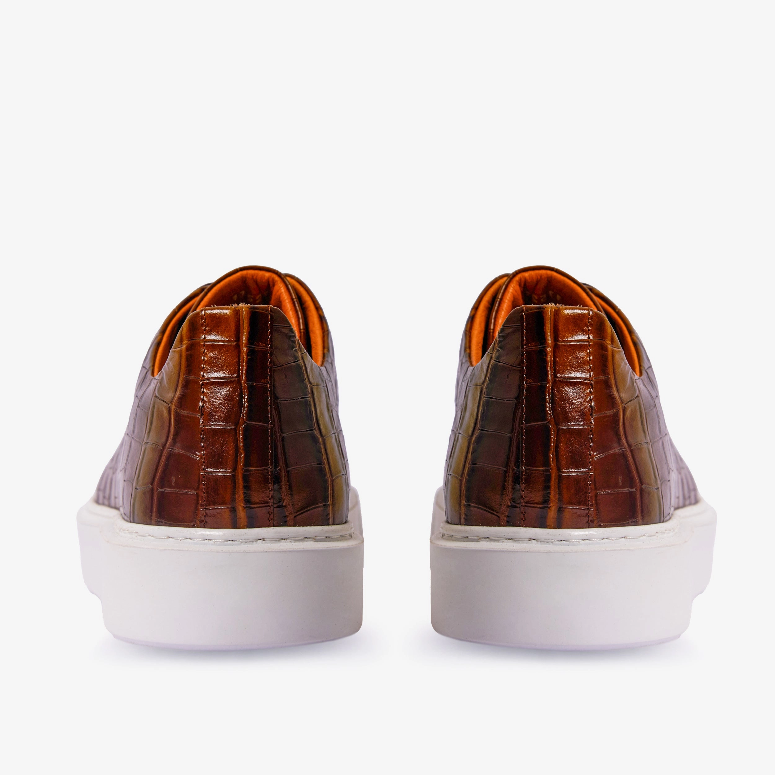 The Dublin Tan Leather Men Sneaker No Tie Closure