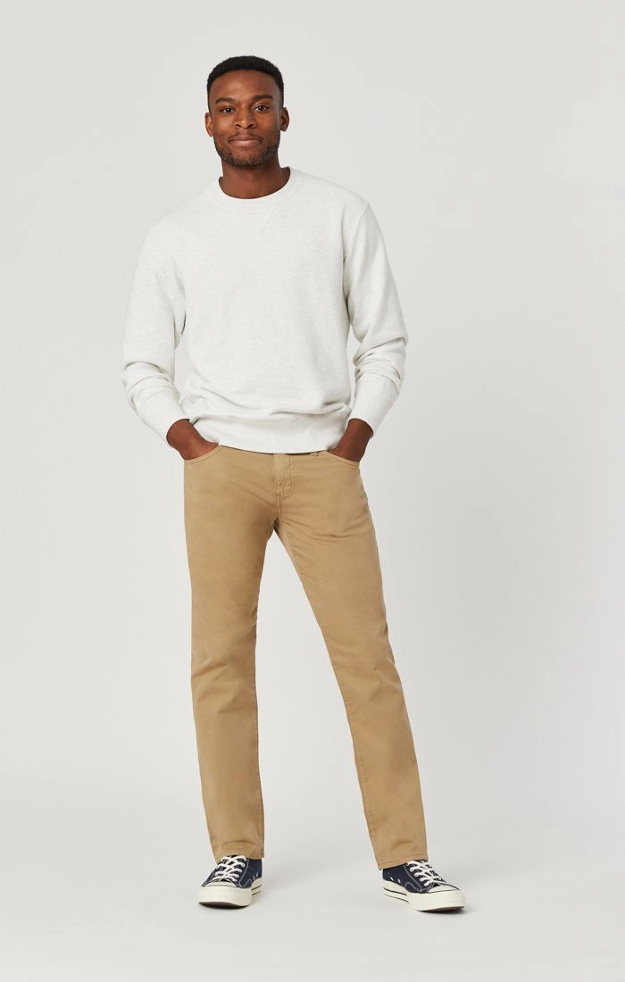 Smart Style Quick Release Buckle ZACH STRAIGHT LEG IN BRITISH KHAKI TWILL