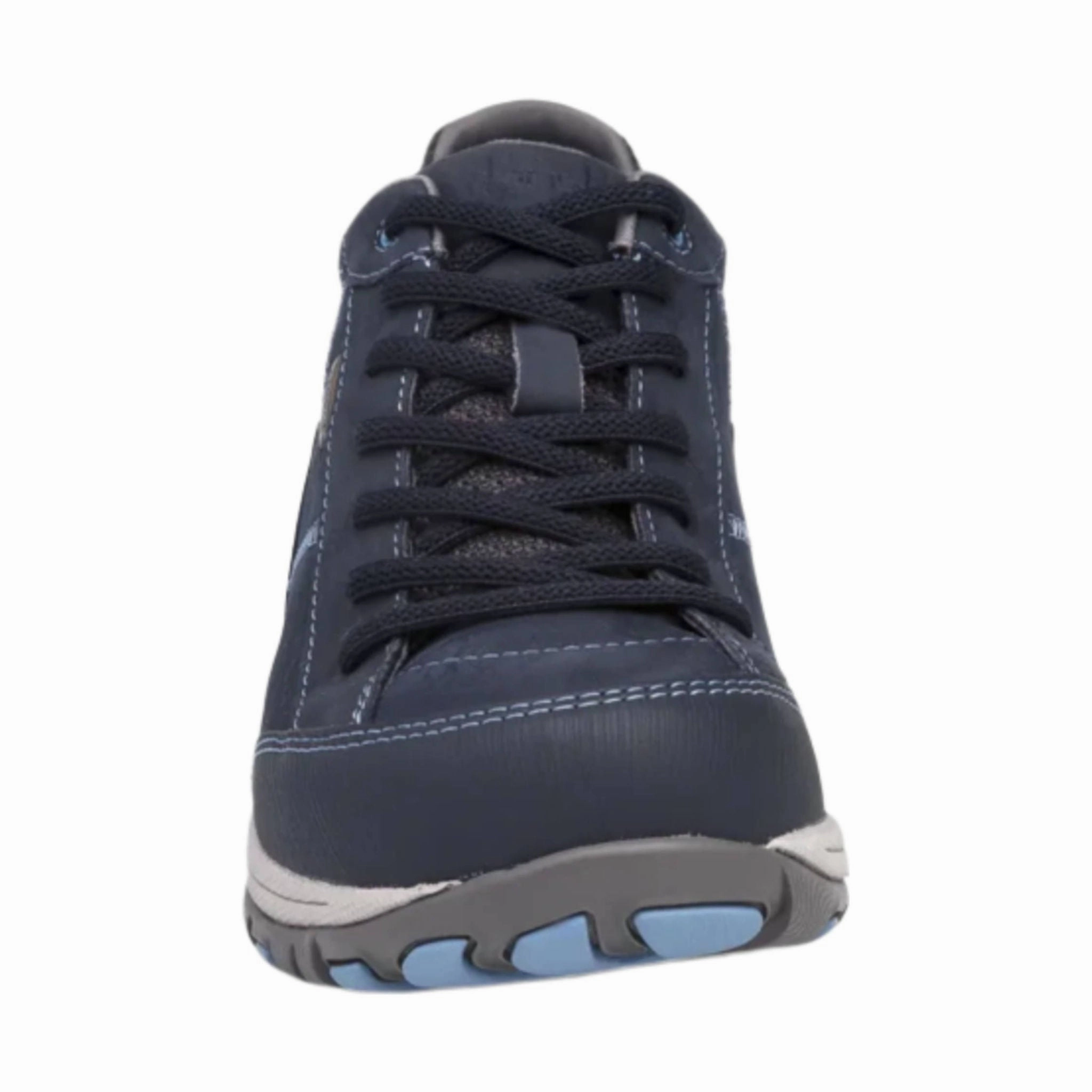 Smooth Zone Zip Up Design Dansko Women's Paisley Wide Waterproof Sneaker - Navy Milled Nubuck
