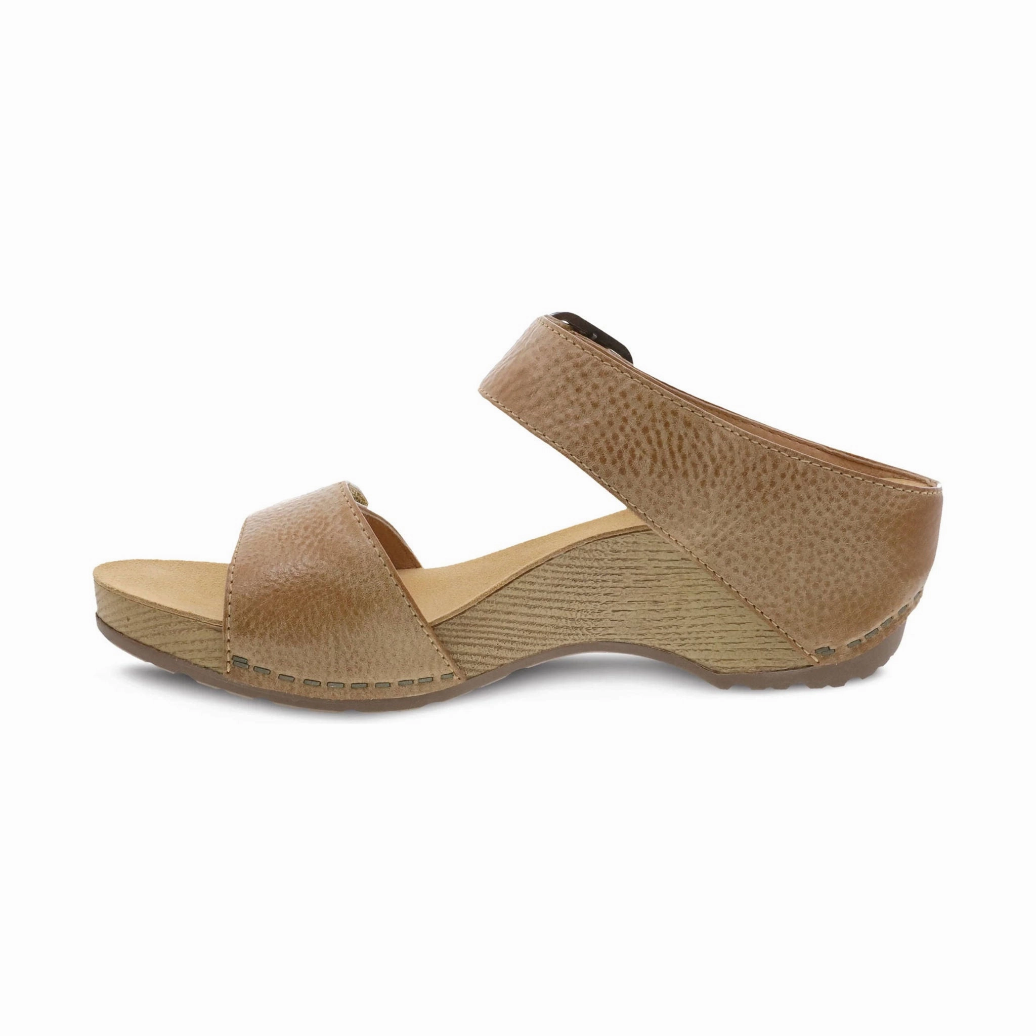 Dansko Women's Tanya Sandal - Tan Milled Burnished Easy Go