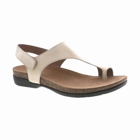Dansko Women's Reece Sandals - Linen Slip-On Versatility Trendy Beach Footwear