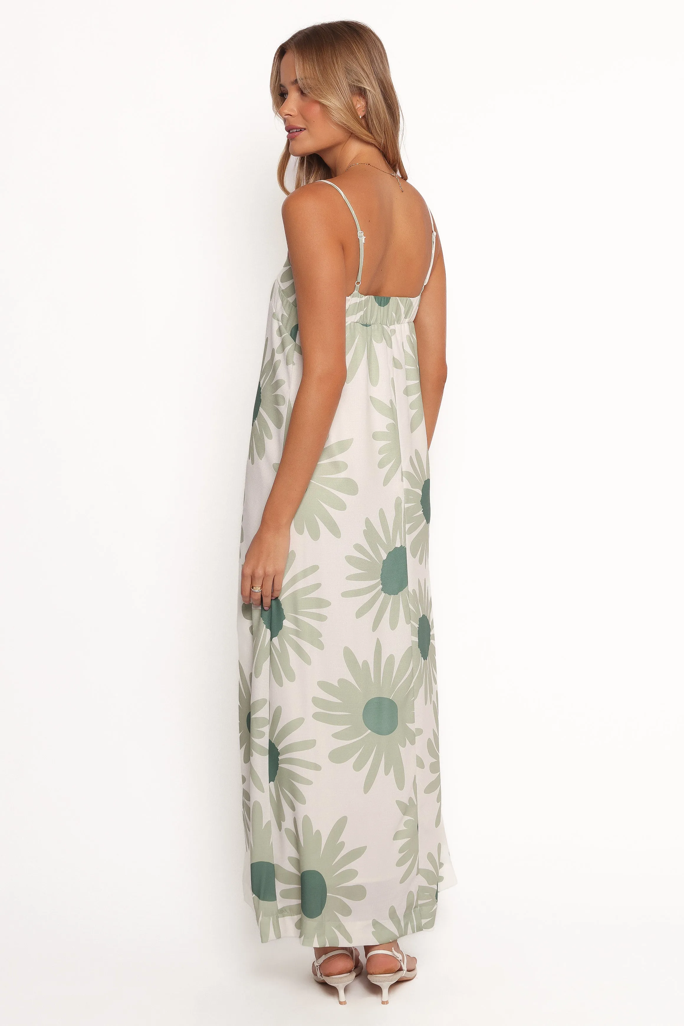 Vibrant Style Wilson Maxi Dress - Green Floral