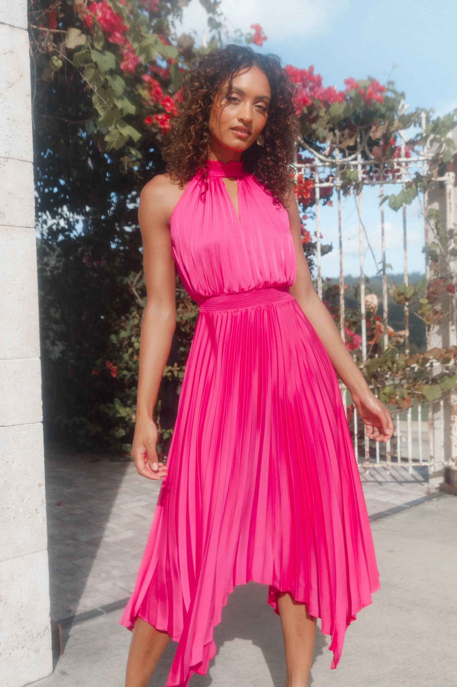 Dominique Dress - Pink Soft Wear Vibrant Aesthetic