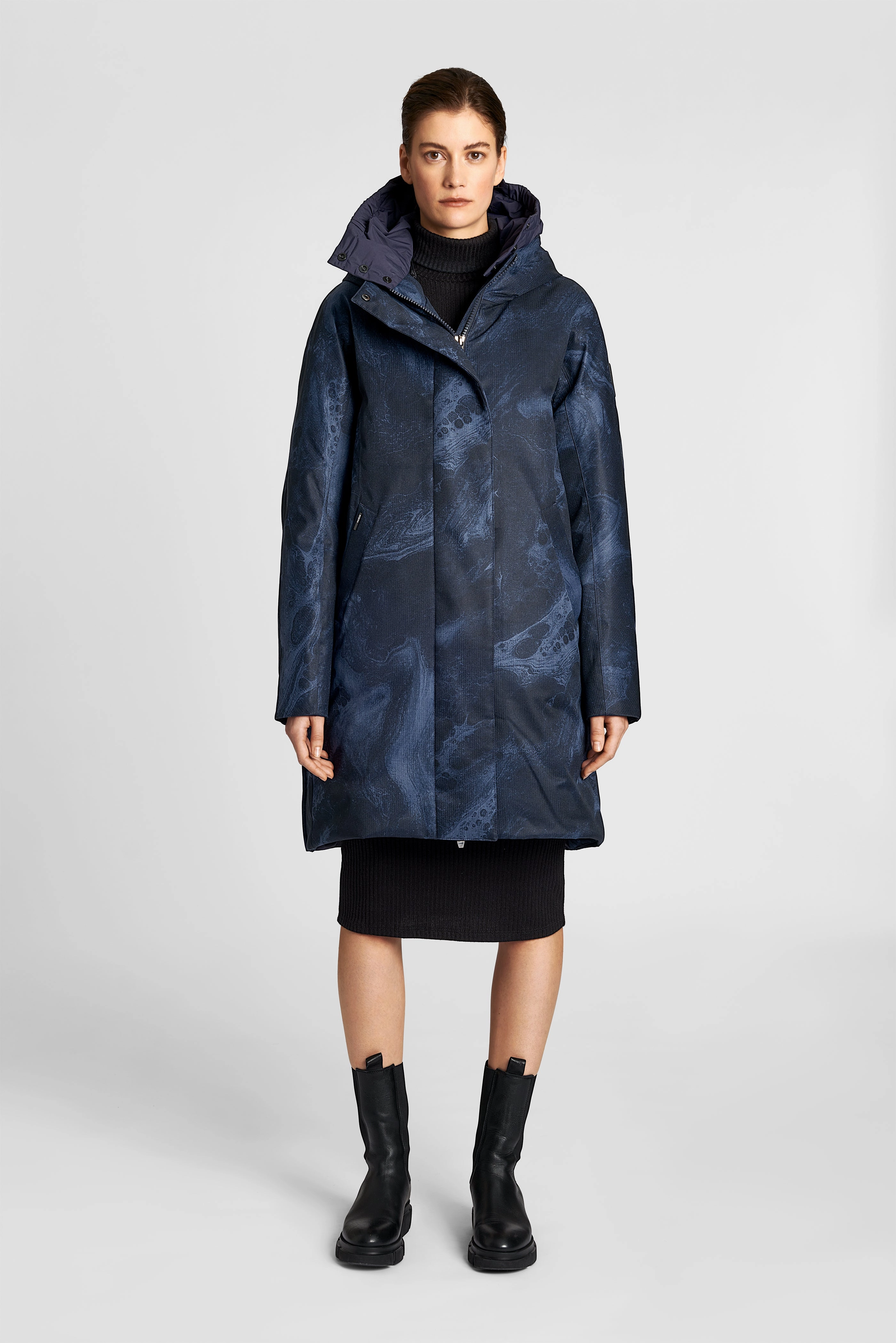 Dory Women's Tailored Back Zip Parka Chill Commute Fit Softshell Fabric