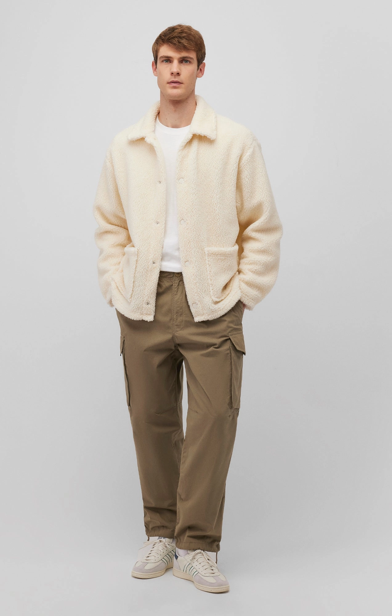 Multi Pocket Design DOUBLE POCKET CARGO PANTS IN COVERT GREEN