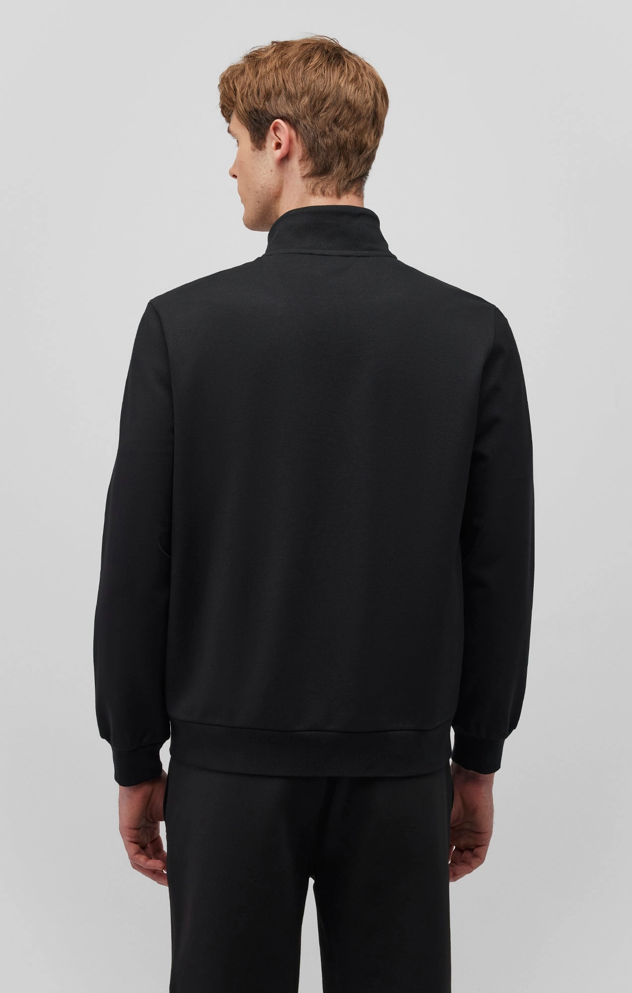 Heat Keep Bonded Edge Finish DOUBLE POCKET ZIP-UP JACKET IN BLACK