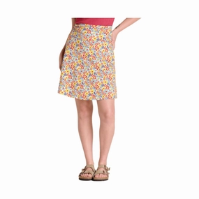 Mini length Smooth Texture Toad & Co Women's Chaka Skirt - Barley Multi Floral