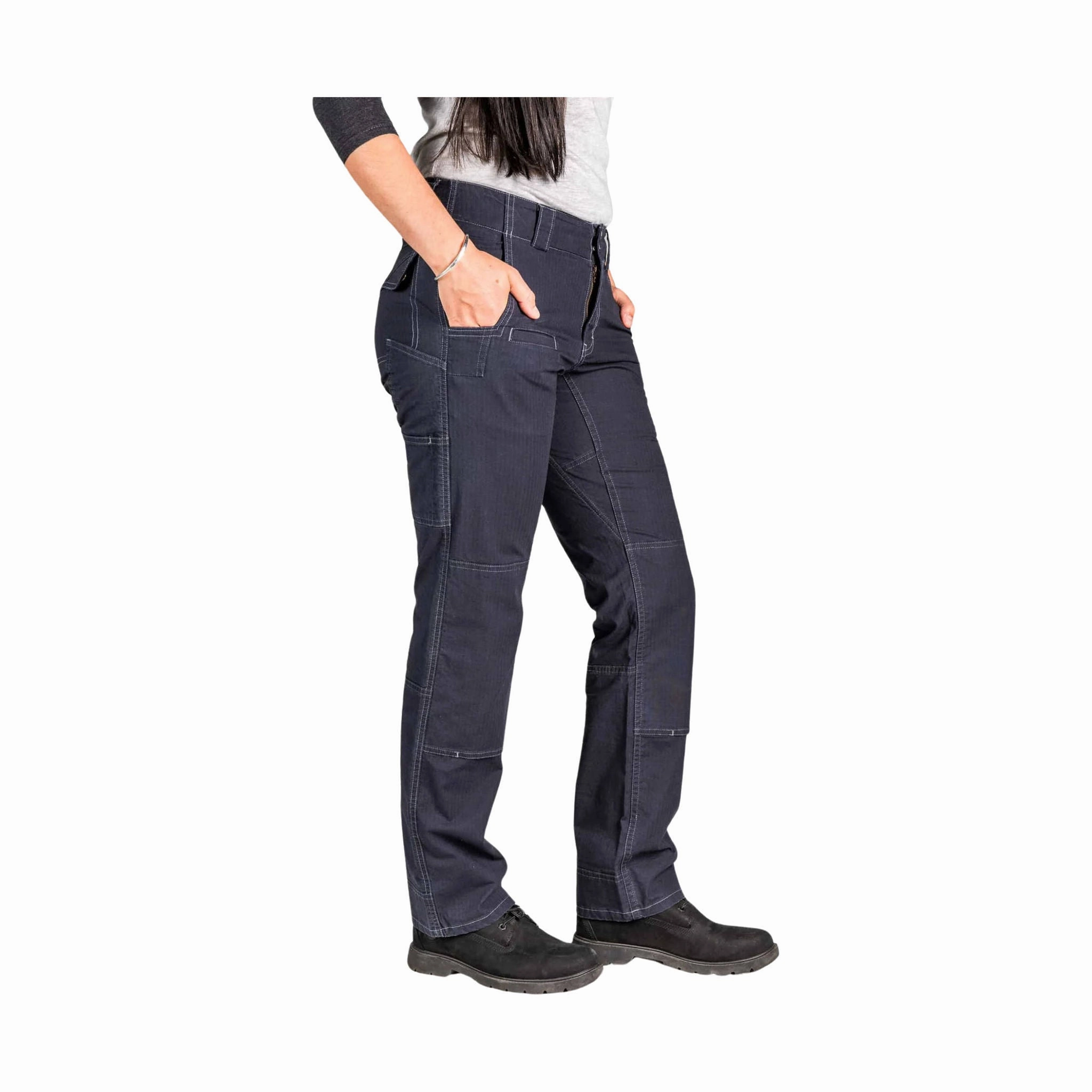 Dovetail Women's Day Construct Lightweight Ripstop Pant - Navy On The Move High Density Weave