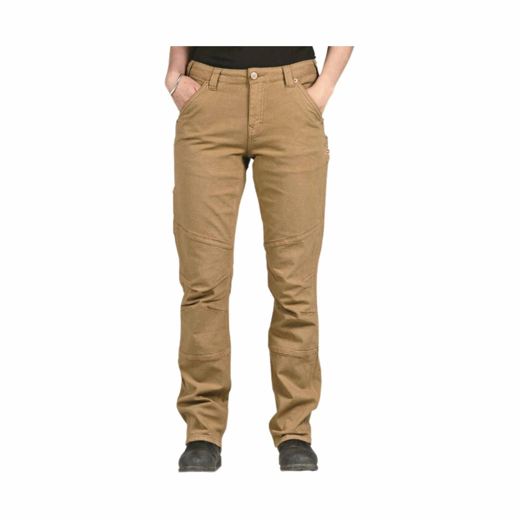 Dovetail Women's Go To Pant - Sawdust Brown Odor Control Tech Urban Comfort