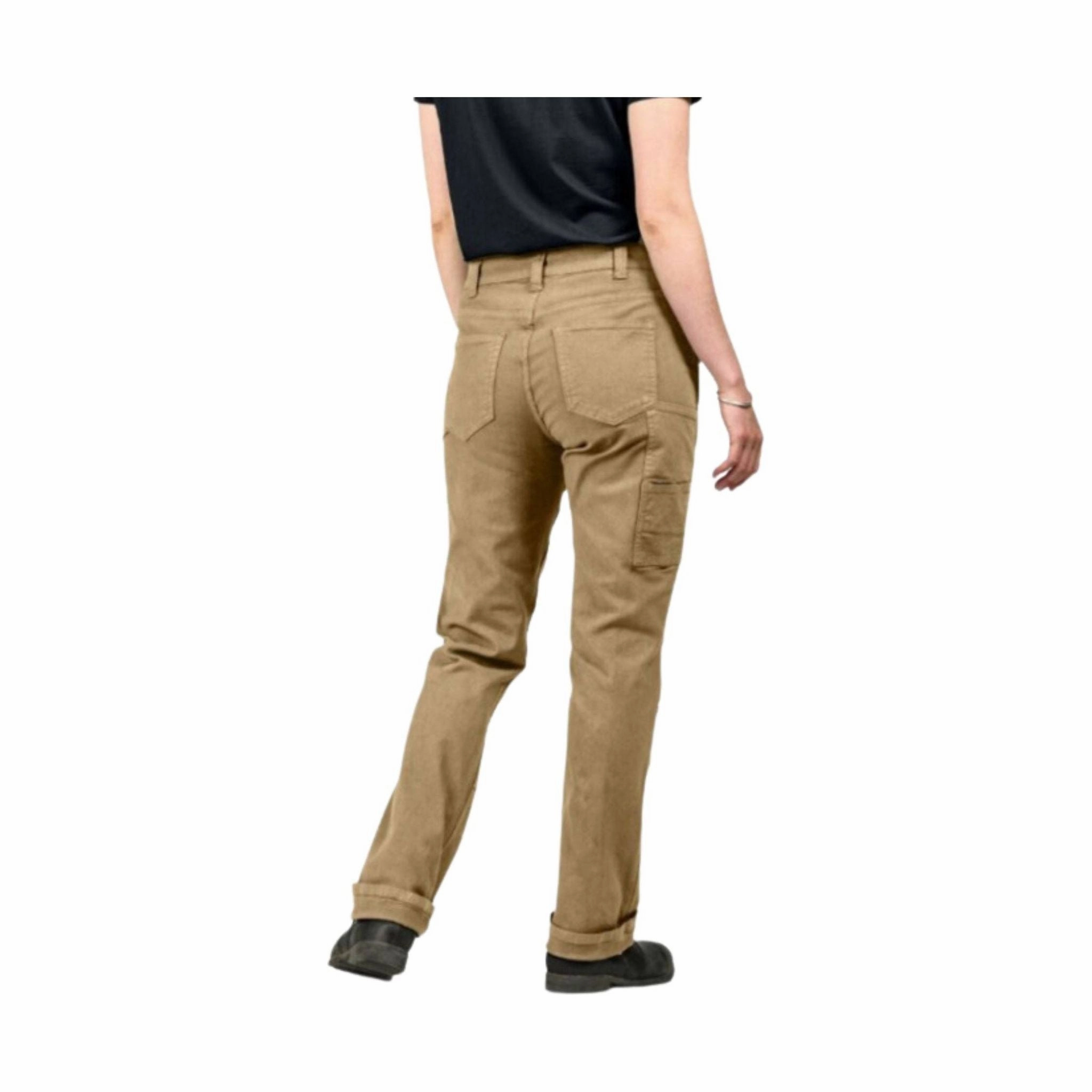 Erasable Logo Patch Dovetail Women's Go To Pant - Sawdust Brown