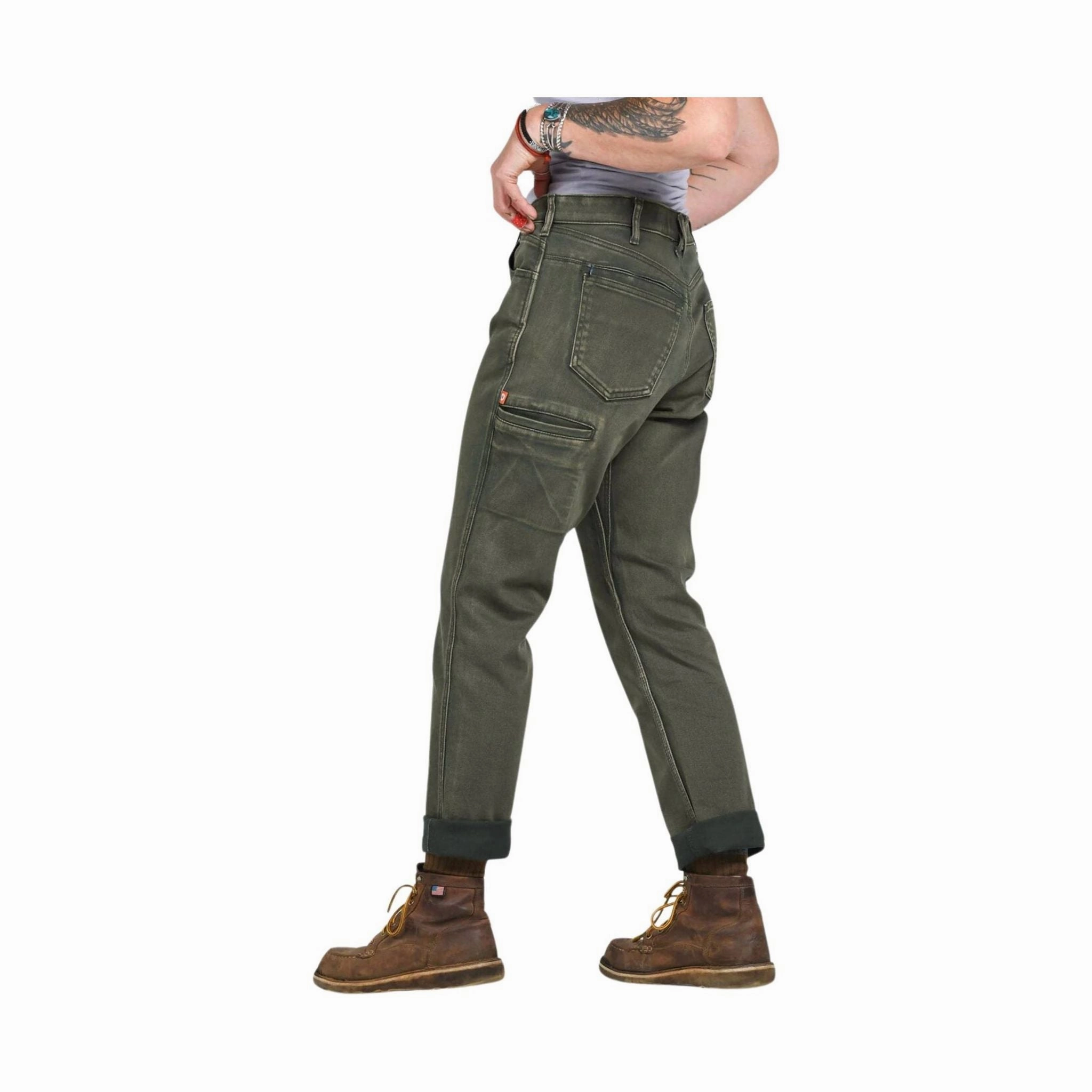 Easy Flex Design No Irritation Seams Dovetail Women's Shop Pant - Olive Green