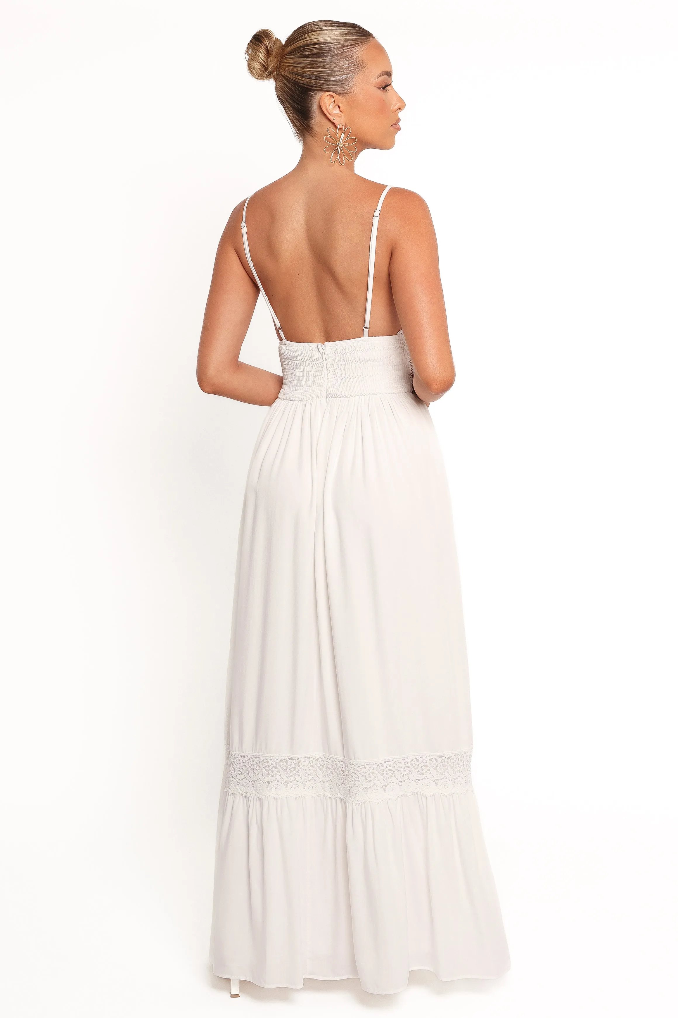 Texture Blend Kiran Maxi Dress - White