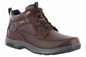 Minimal Silhouette Effortless Look Dunham 8000 Mid Boot Dark Brown