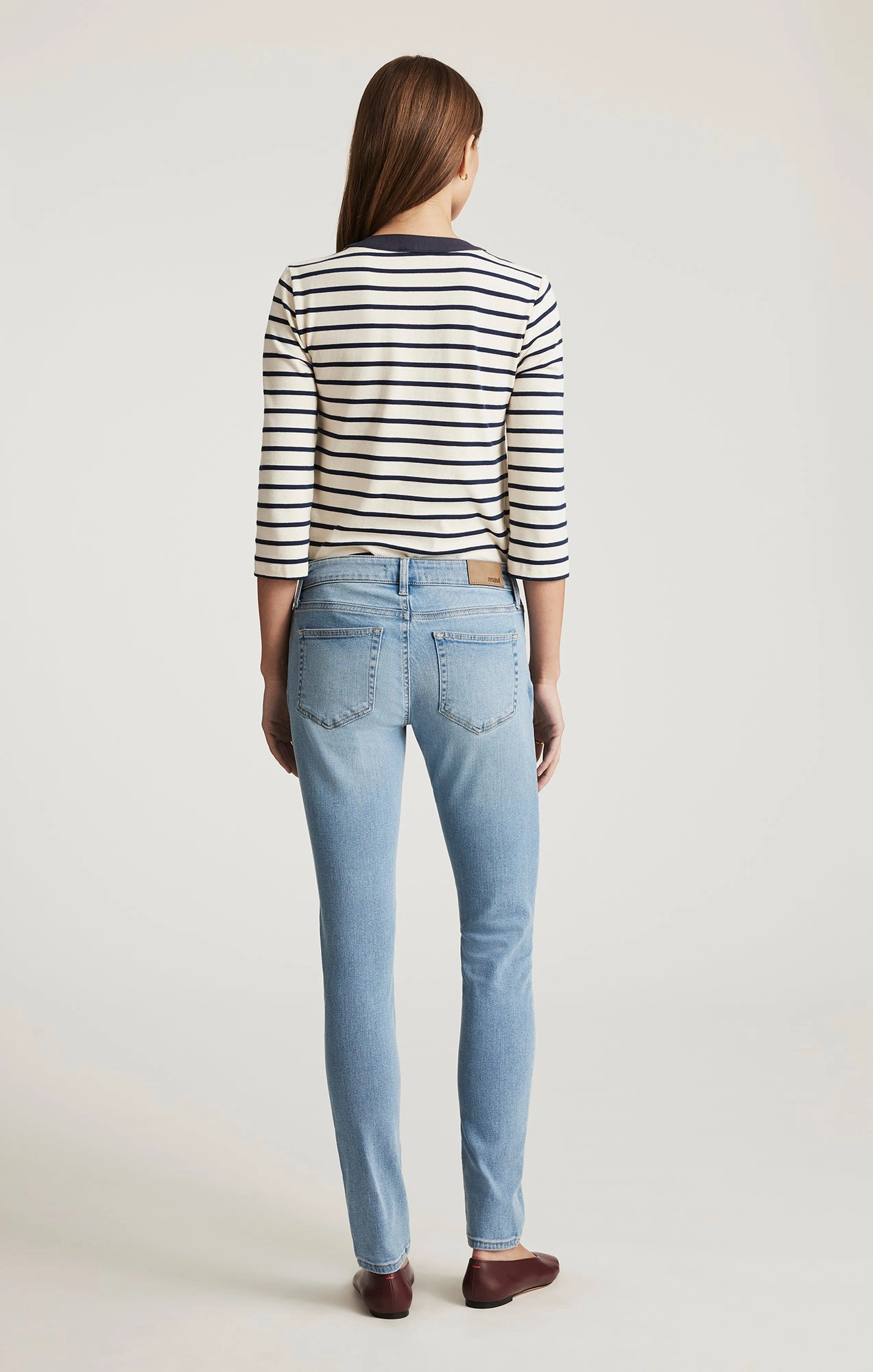 Low Maintenance ALEXA SKINNY IN BLEACHED TRIBECA