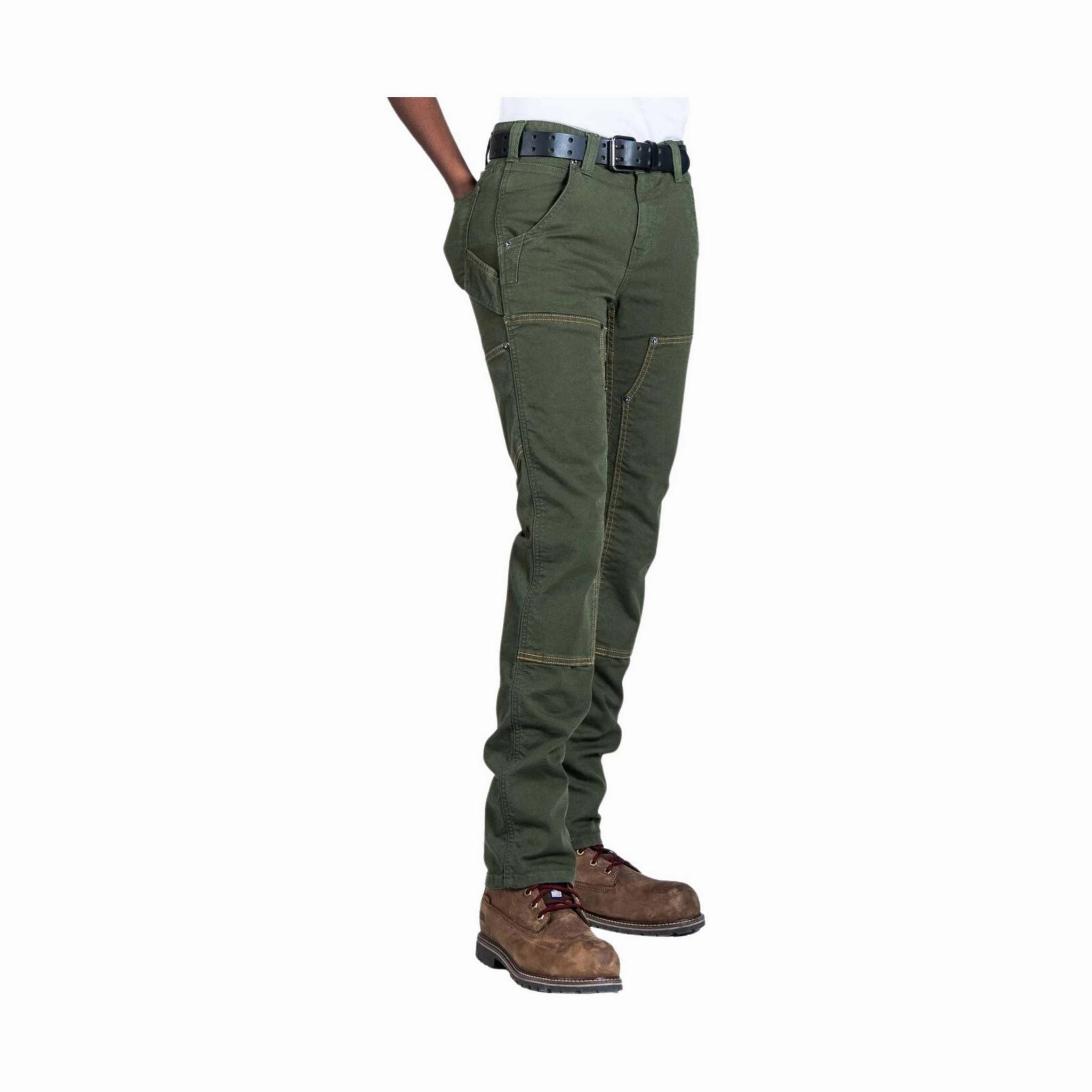 Dovetail Women's Maven X Pant - Moss Green Smart Utility snag resistant