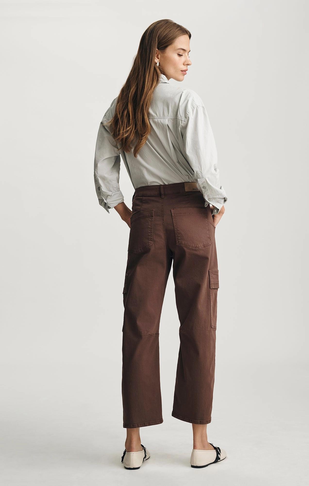 Ultimate Wear VINNIE BARREL CARGO IN BROWN CASUAL TWILL