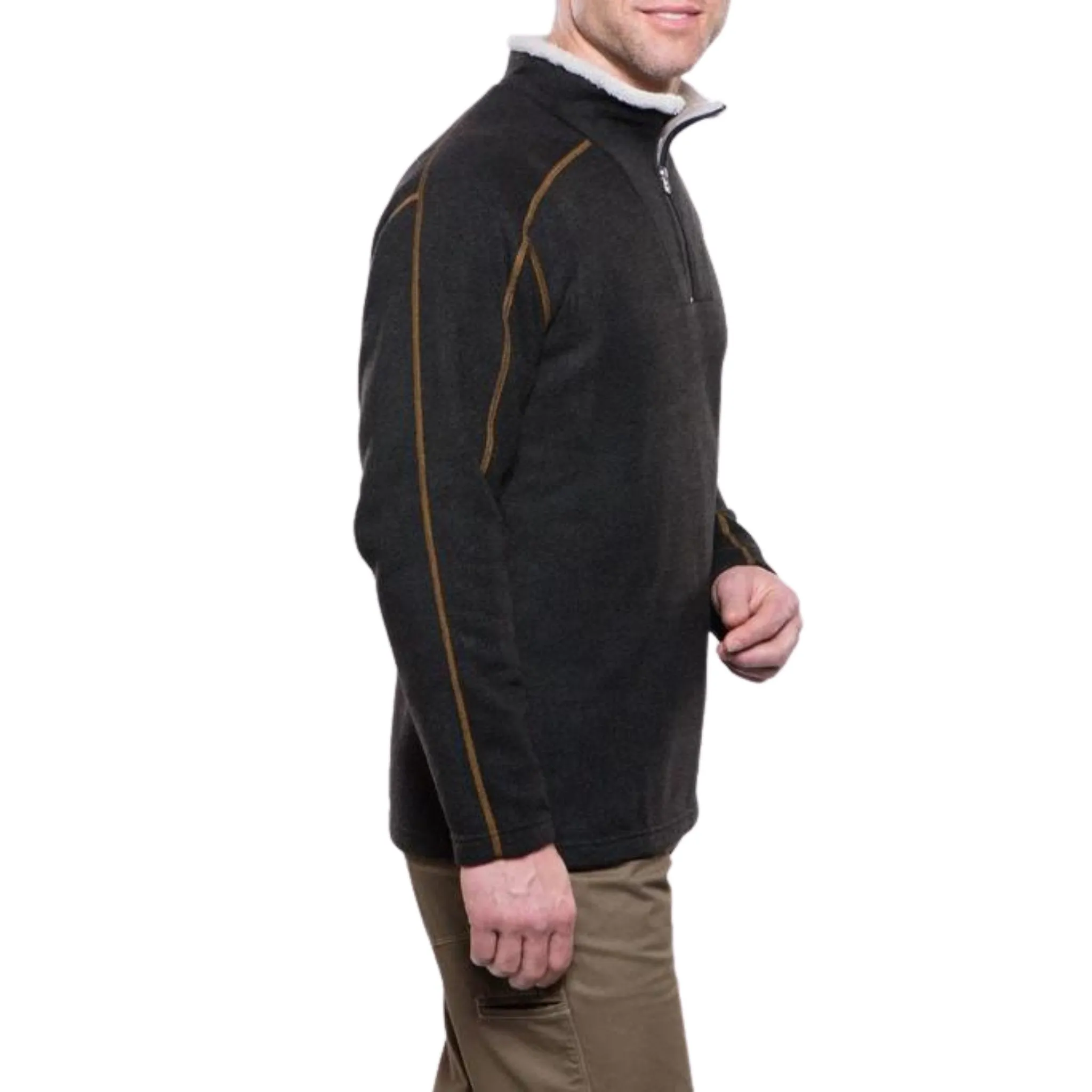 Kuhl Men's Europa Quarter Zip - Charcoal Effortless Travel Wear
