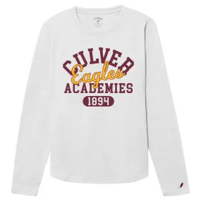 Eagles Intramural Tee - Heather Varsity White Preppy Classic Comfort