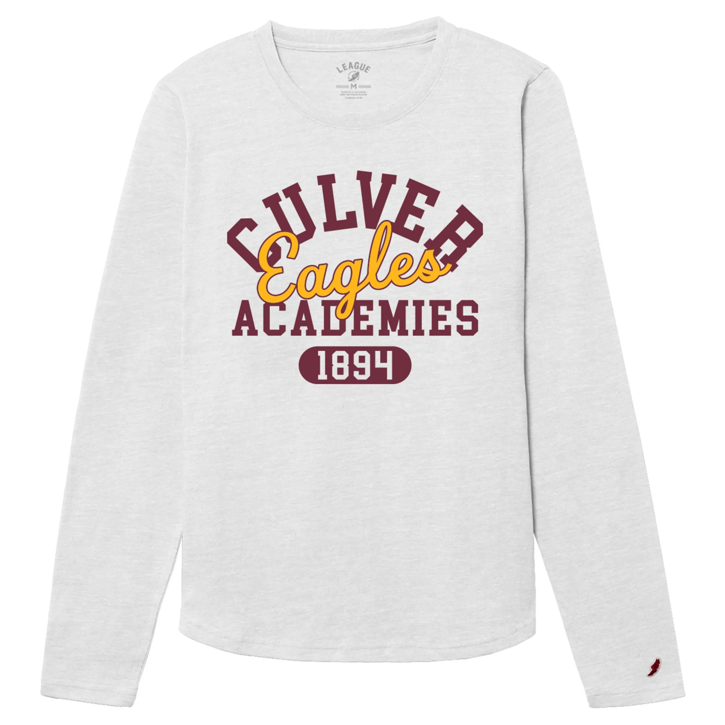 Wrinkle Resistant Cloth Odor-resistant Eagles Intramural Tee - Heather Varsity White