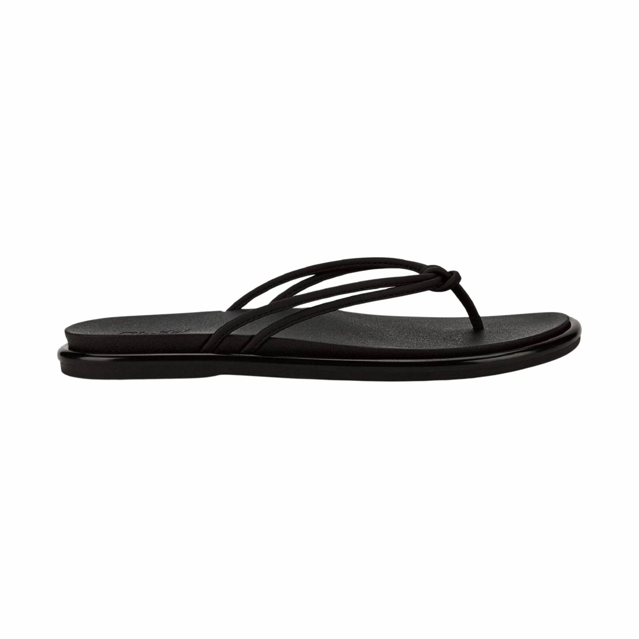 Comfortable Beach Footwear Olukai Women's Aka Flip Flop - Black