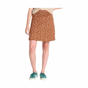 Toad & Co Women's Chaka Skirt - Fawn Polka Dot Print Neat Mood