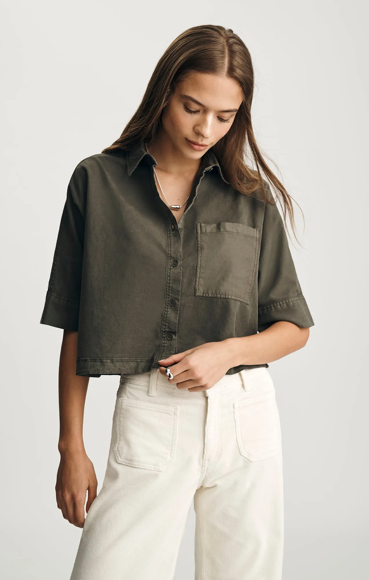Festival Outfit Breathable Cotton EDITION SHORT SLEEVE BUTTON-UP SHIRT IN KAMBABA