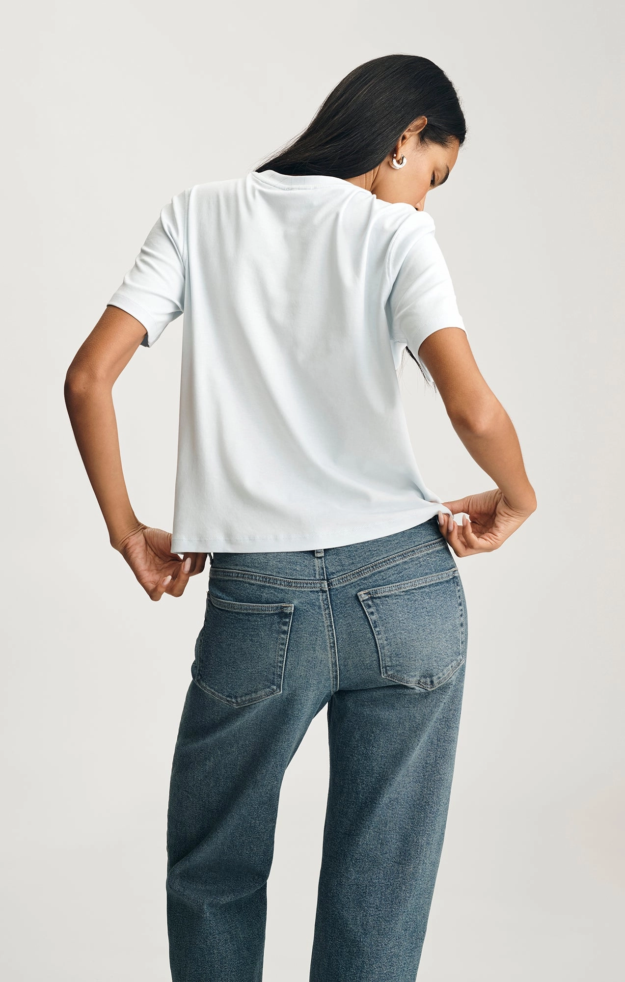 Seasonal Trend Good stretch EDITION CREW NECK T-SHIRT IN BALLAD BLUE