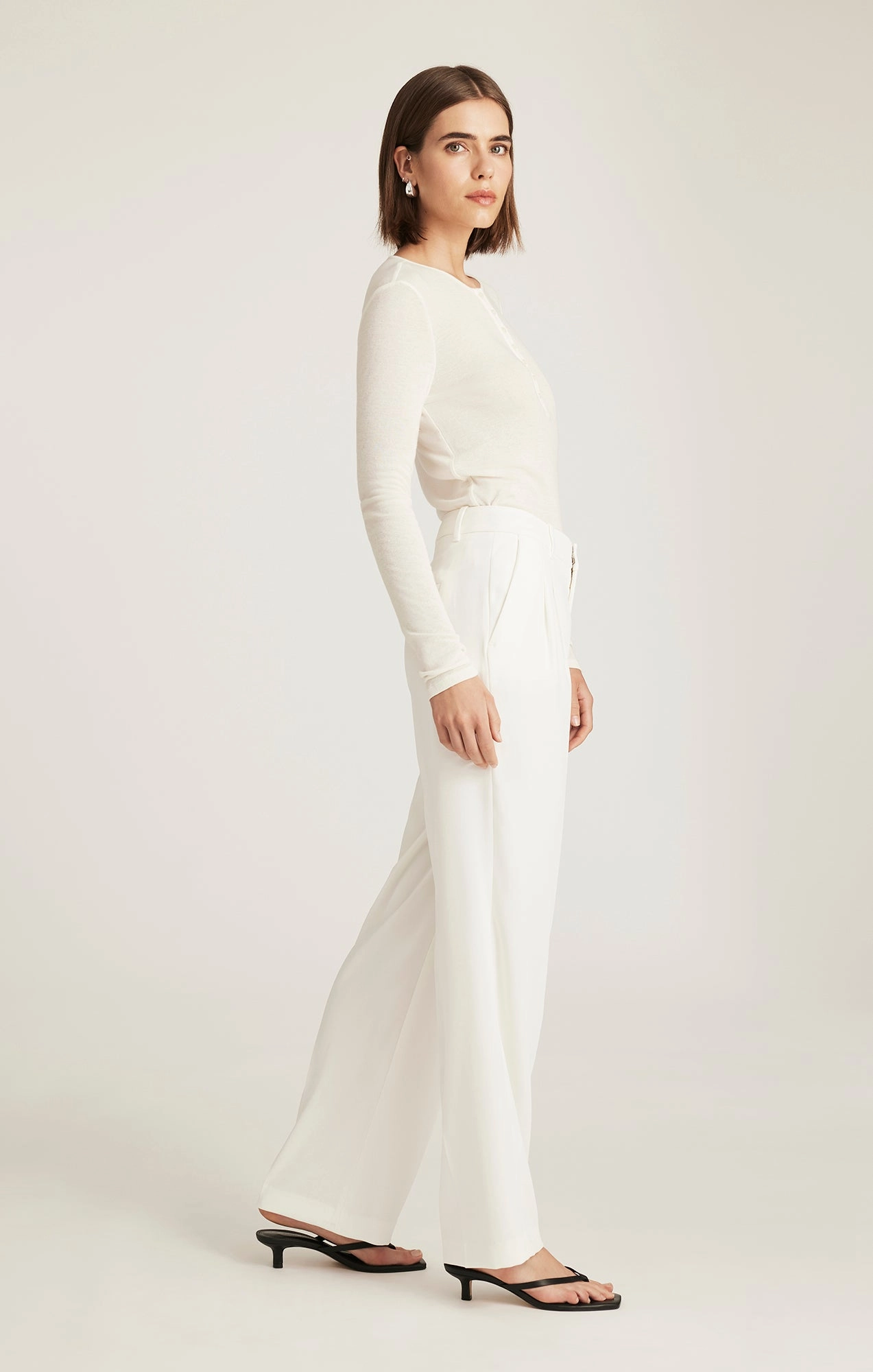 Work Ready Chilly Weather EDITION STRAIGHT LEG PANTS IN COCONUT MILK