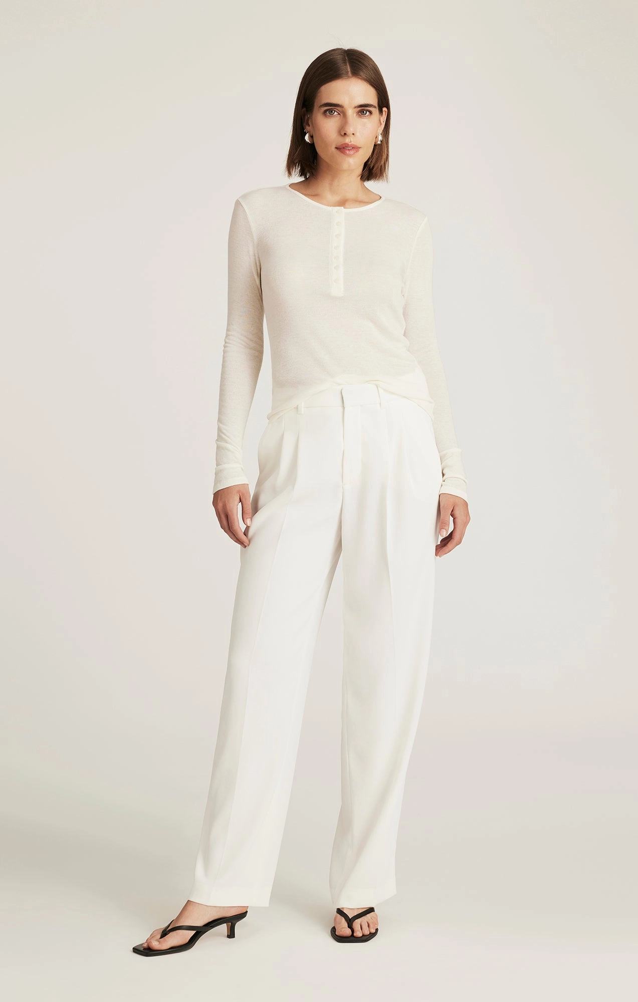 EDITION STRAIGHT LEG PANTS IN COCONUT MILK Comfort Layer