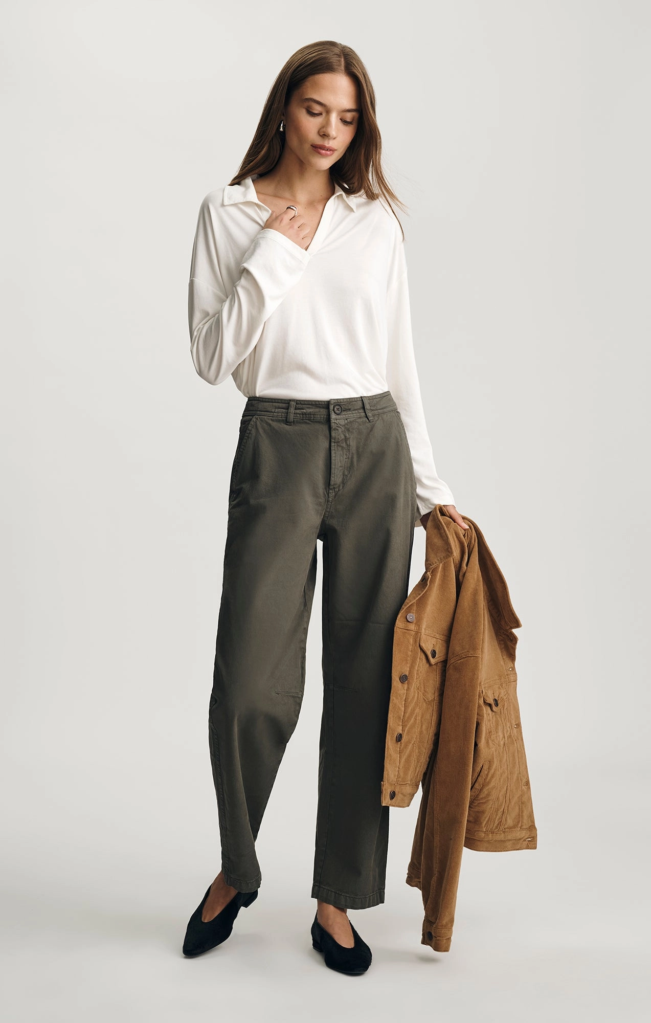 EDITION WIDE LEG PANTS IN KAMBABA Perfectly Relaxed All-day Flex