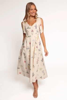 Galadriel Midi Dress - Cream Daily Casual Power Soft