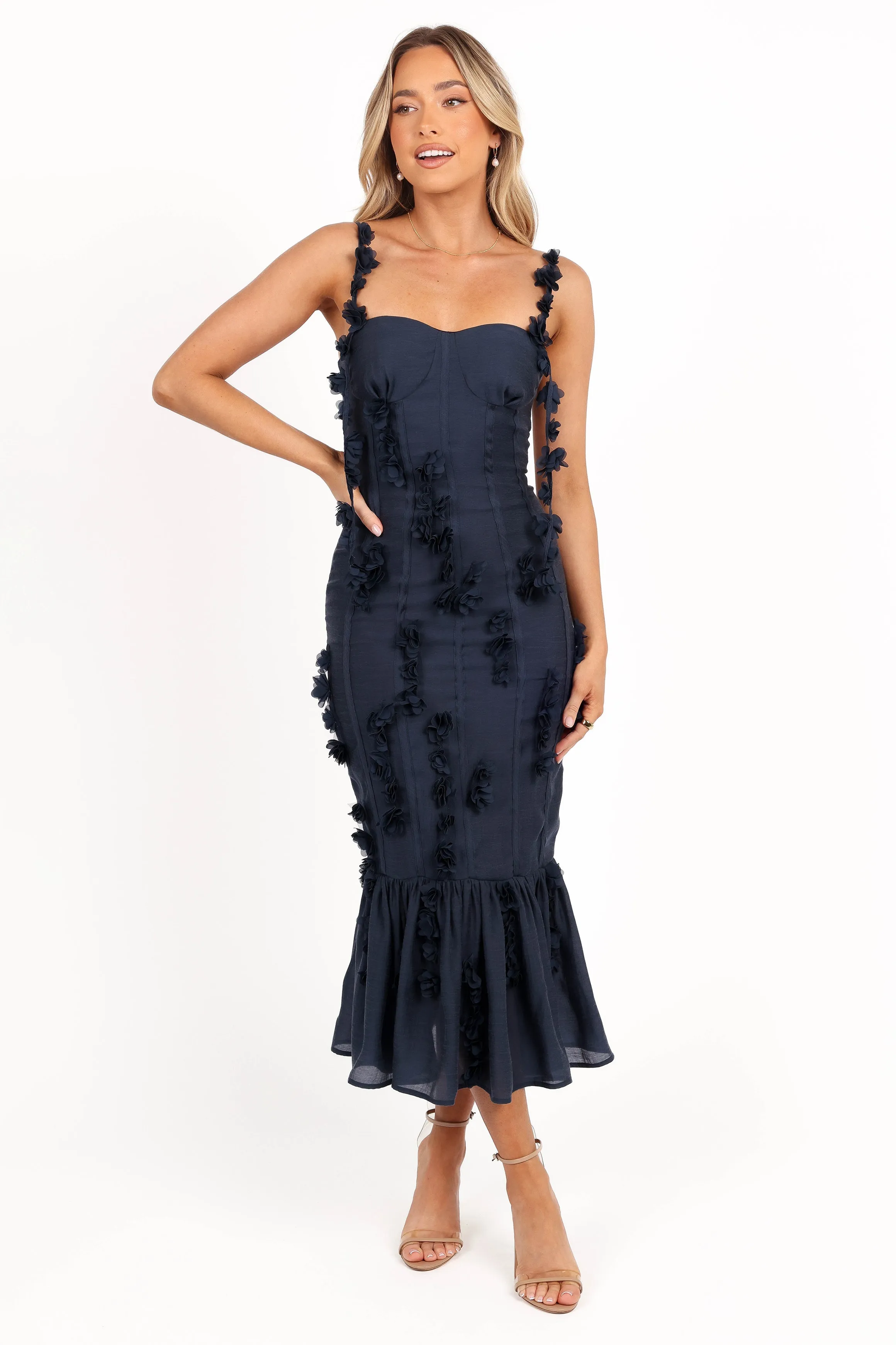 Posedly Midi Dress - Navy Seasonal Essential
