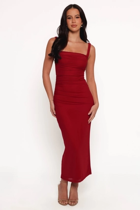 Eira Maxi Dress - Wine Soft Glide Wardrobe-Staple
