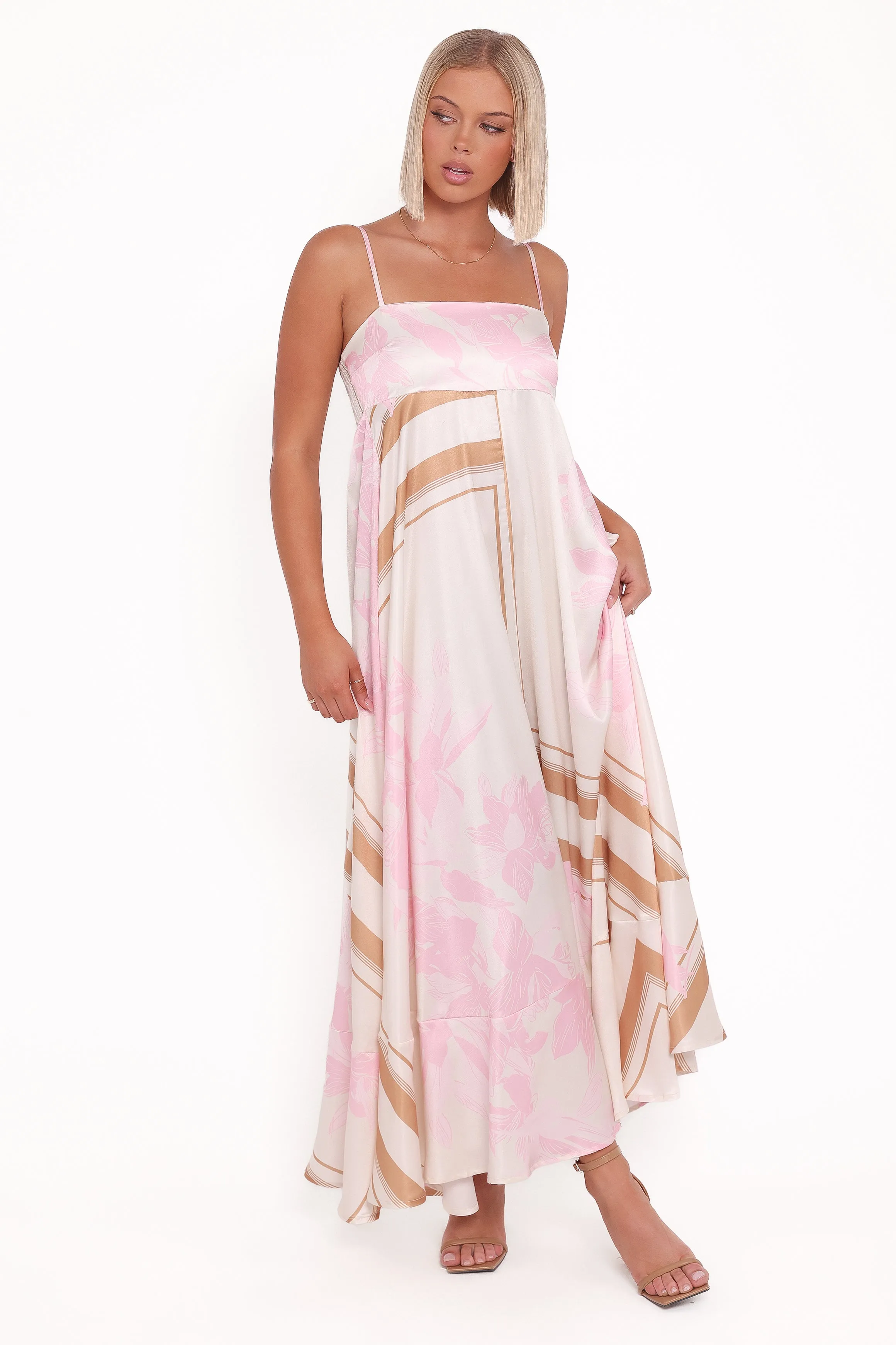 Fresh Fit Elanor Maxi Dress - Pink Print