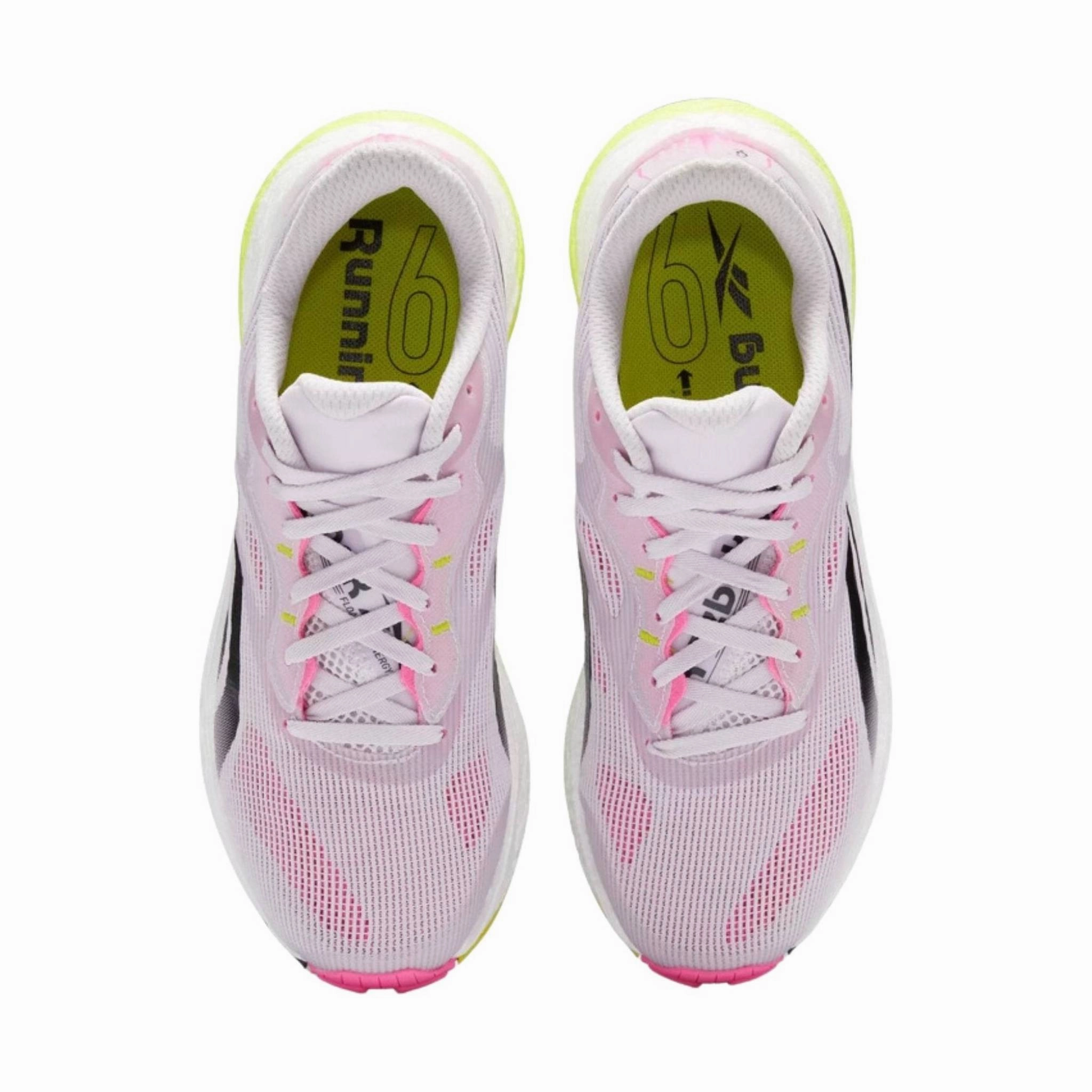 Aerodynamic Shape Reebok Women's Energy 3 Running Shoe - Quartz Glow / Atomic Pink / Acid Yellow