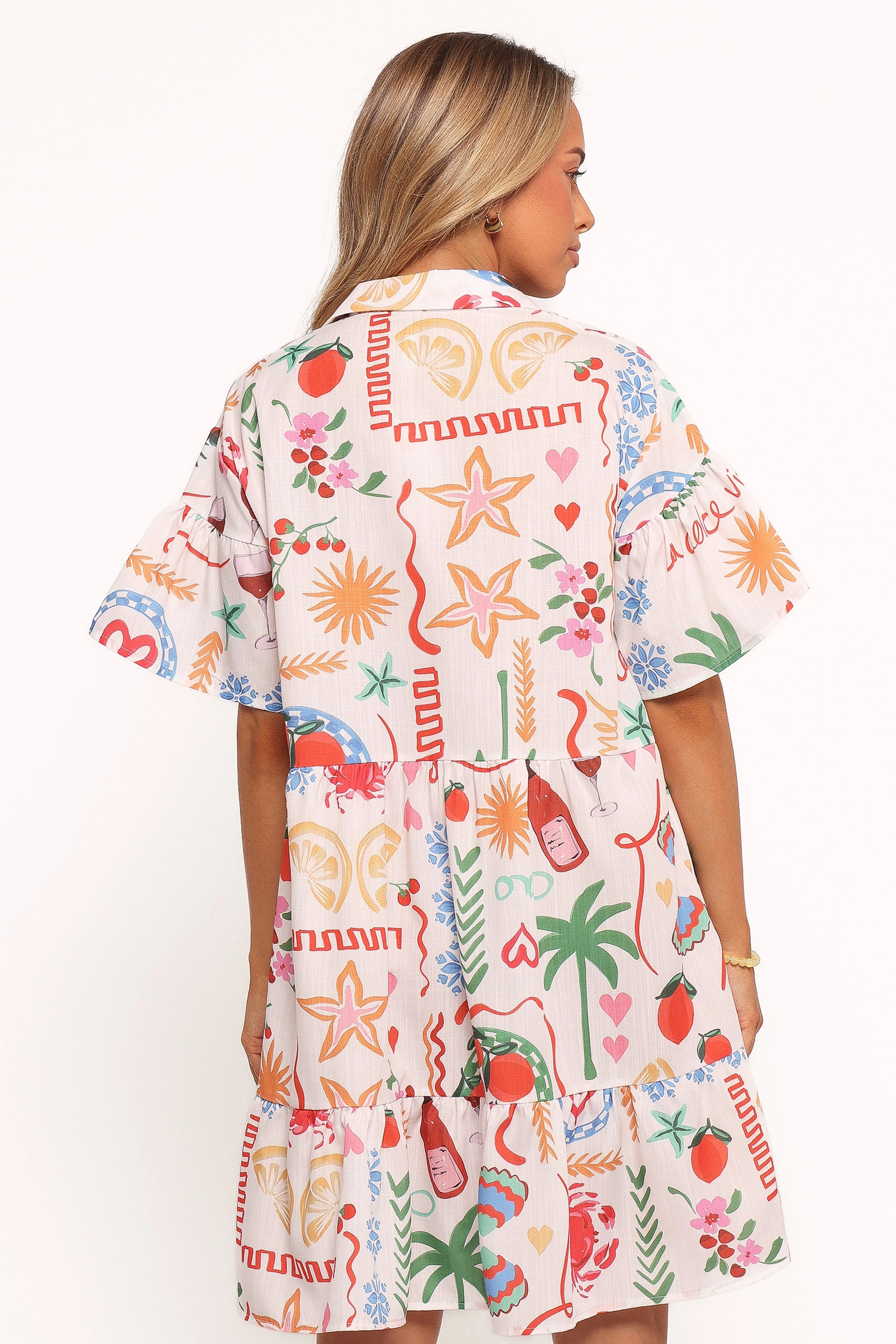 Modern and Stylish Adjustable-Length Peachy Mini Dress - Dolce Vita