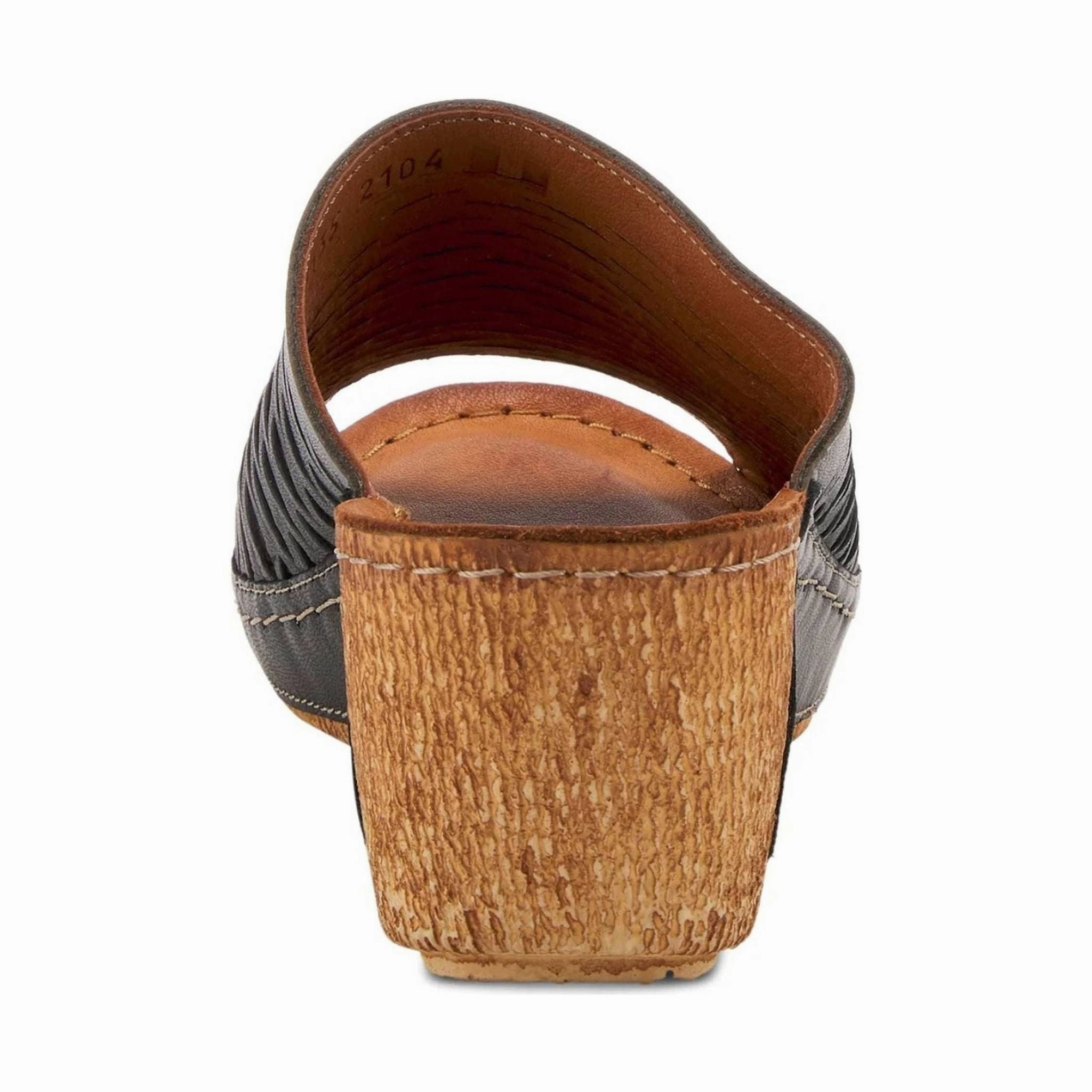 Spring Step Women's Cunacena Sandal - Black Minimalist